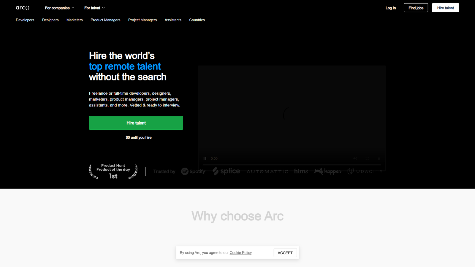 Arc HireAI — интерфейс нейросети Arc HireAI — интерфейс нейросети