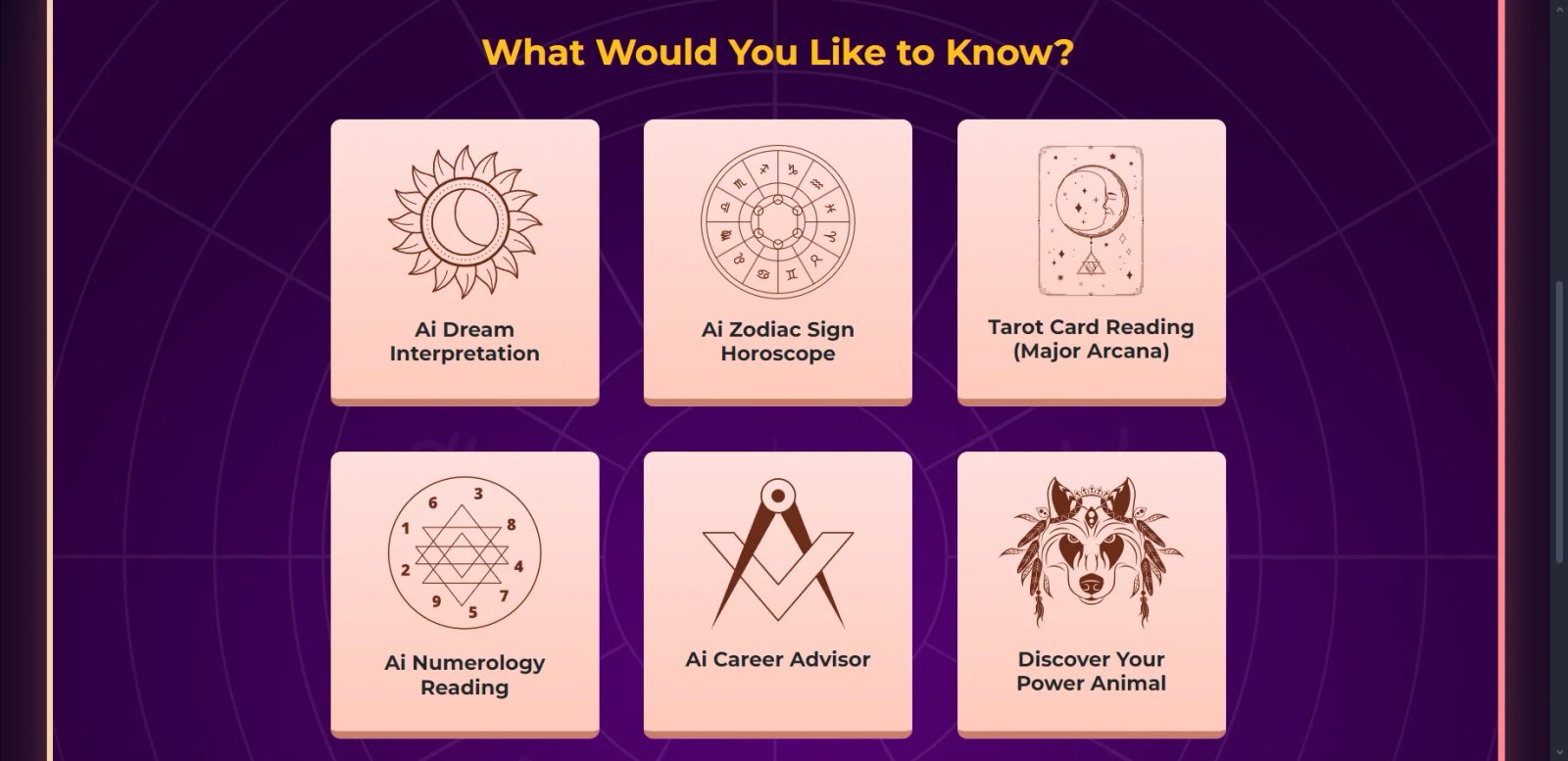 Ask The Oracle Features Ask The Oracle Features