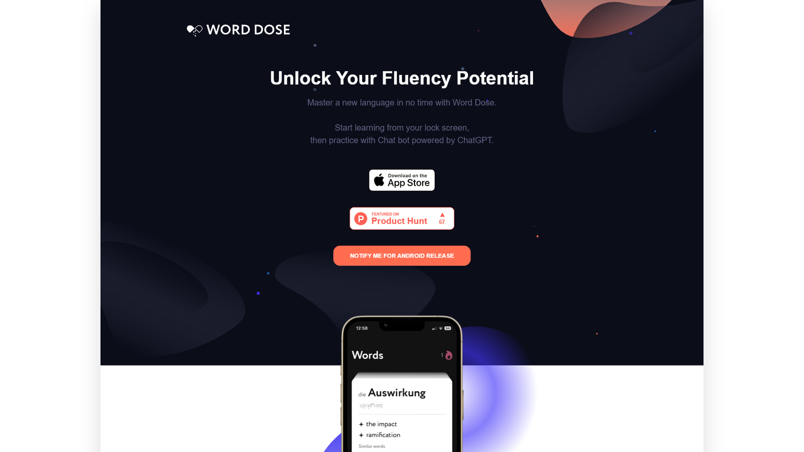 Word Dose — интерфейс нейросети Word Dose — интерфейс нейросети
