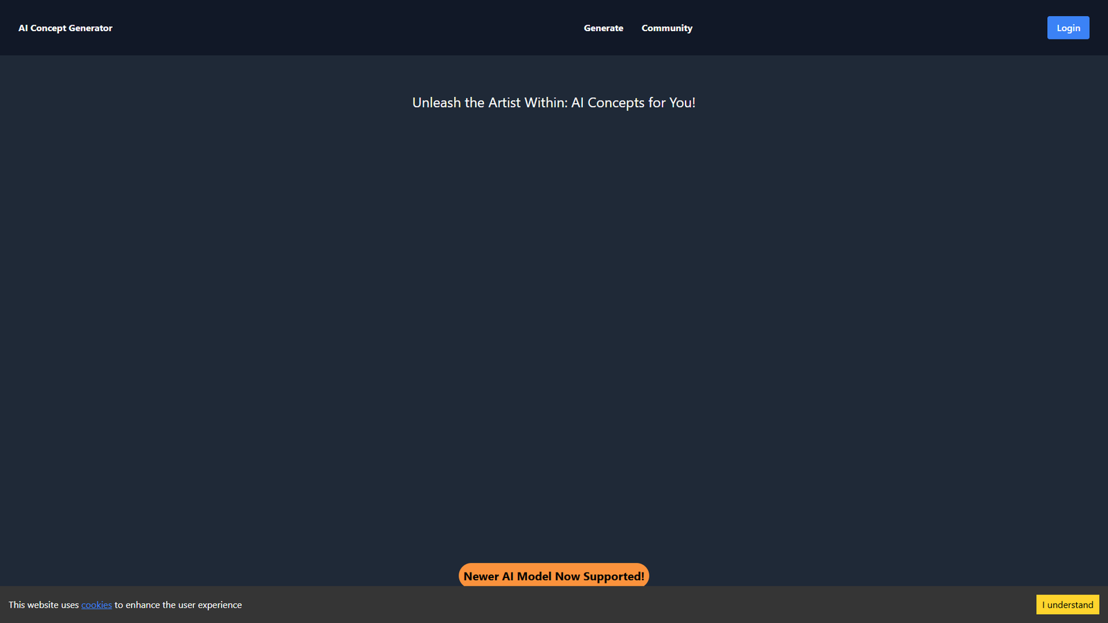 AI Concept Generator — интерфейс нейросети AI Concept Generator — интерфейс нейросети