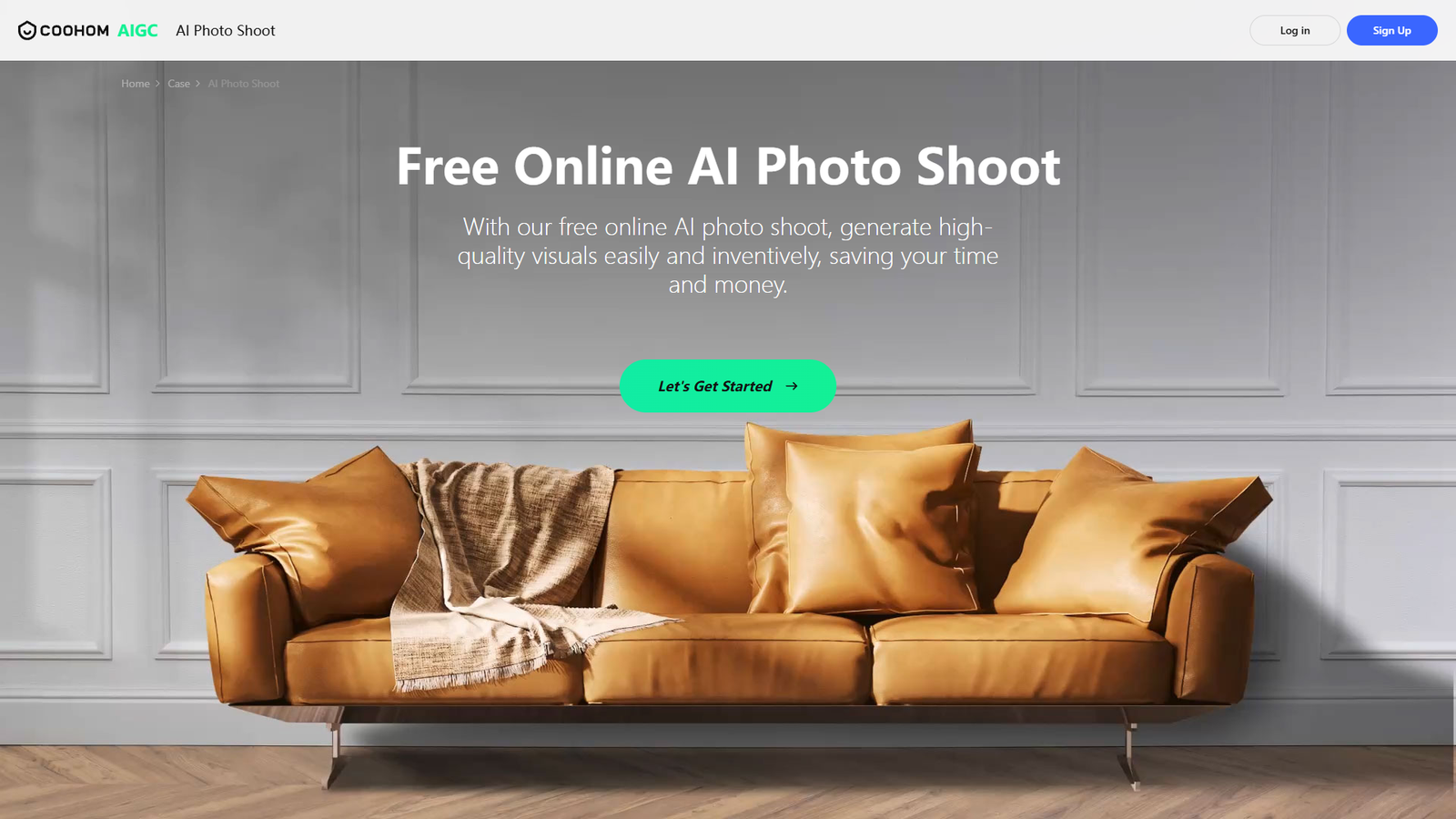 Coohom AI Photo Shoot — интерфейс нейросети Coohom AI Photo Shoot — интерфейс нейросети