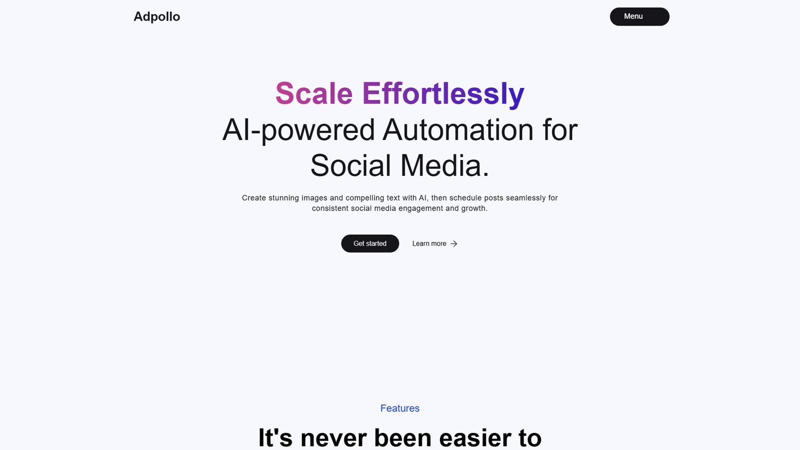 Adpollo — интерфейс нейросети Adpollo — интерфейс нейросети