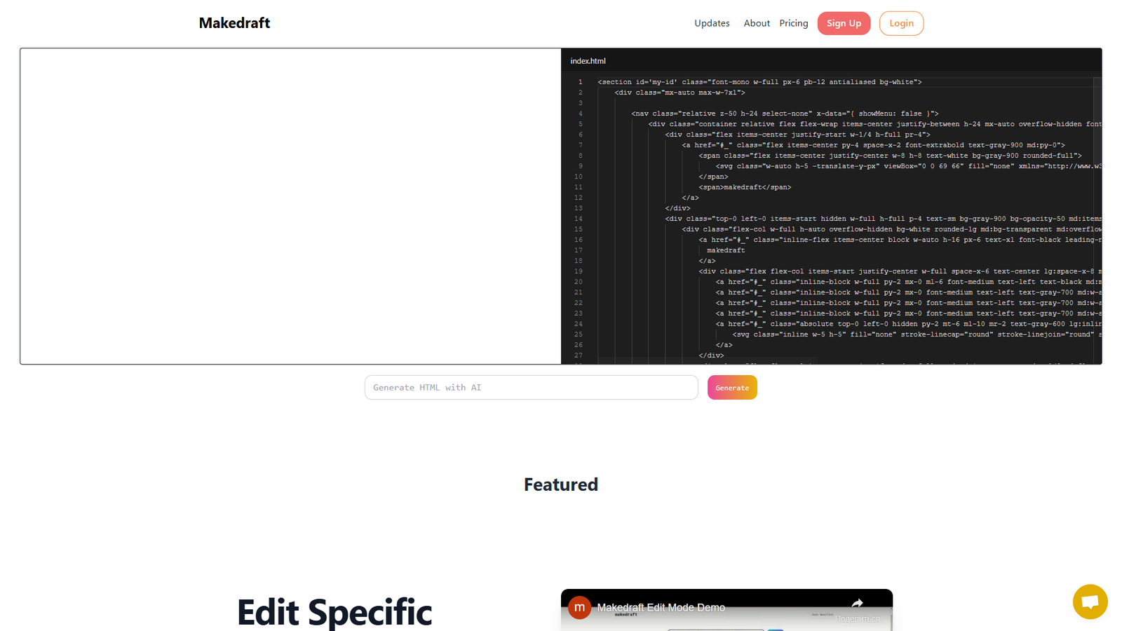 Makedraft — интерфейс нейросети Makedraft — интерфейс нейросети