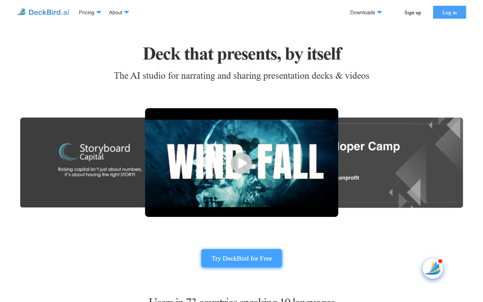 DeckBird.ai — интерфейс нейросети DeckBird.ai — интерфейс нейросети