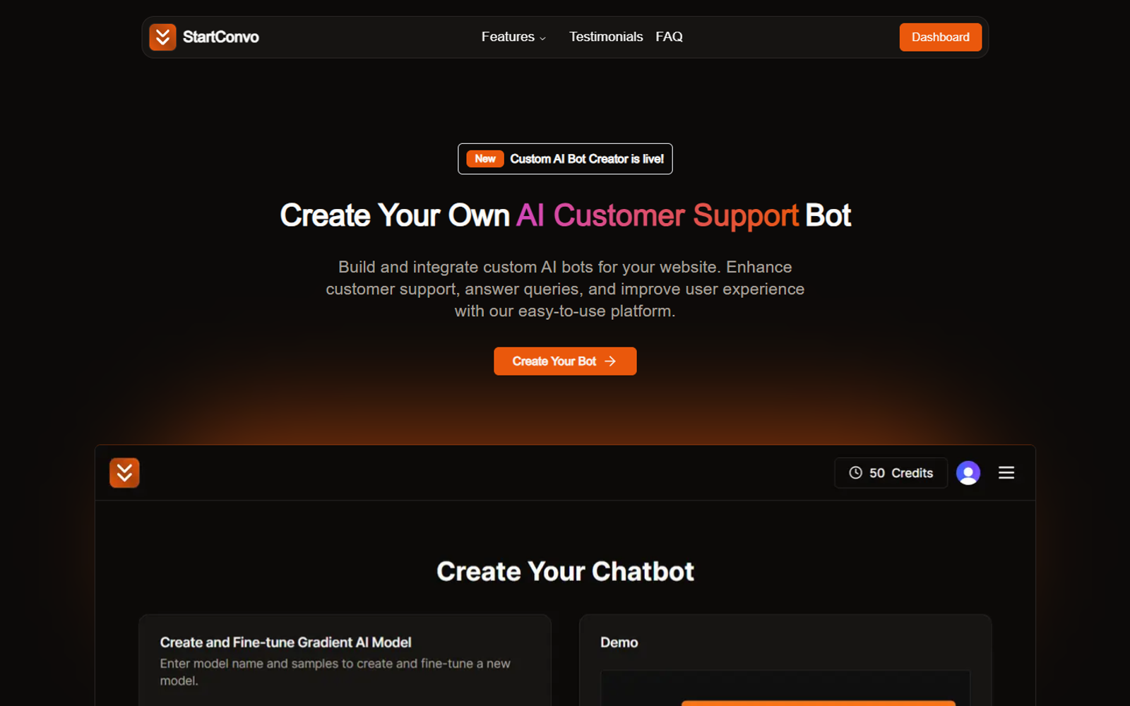 StartConvo — интерфейс нейросети StartConvo — интерфейс нейросети