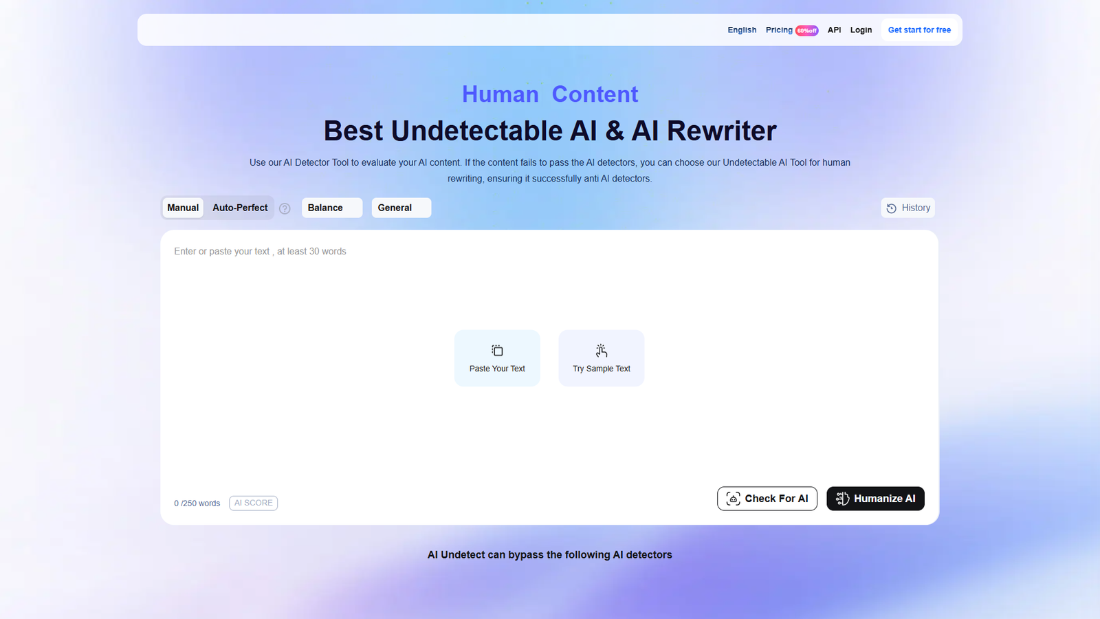 AI Undetect — интерфейс нейросети AI Undetect — интерфейс нейросети
