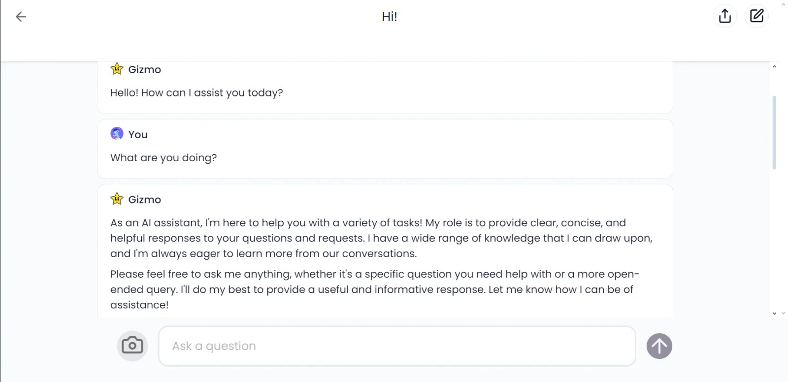 Gizmo AI Chat Gizmo AI Chat