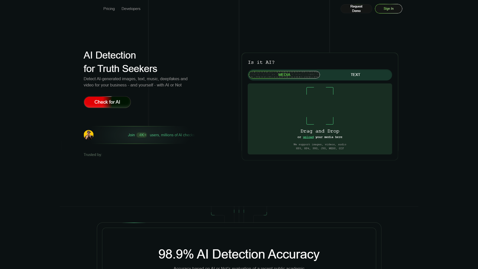 AI or Not — интерфейс нейросети AI or Not — интерфейс нейросети