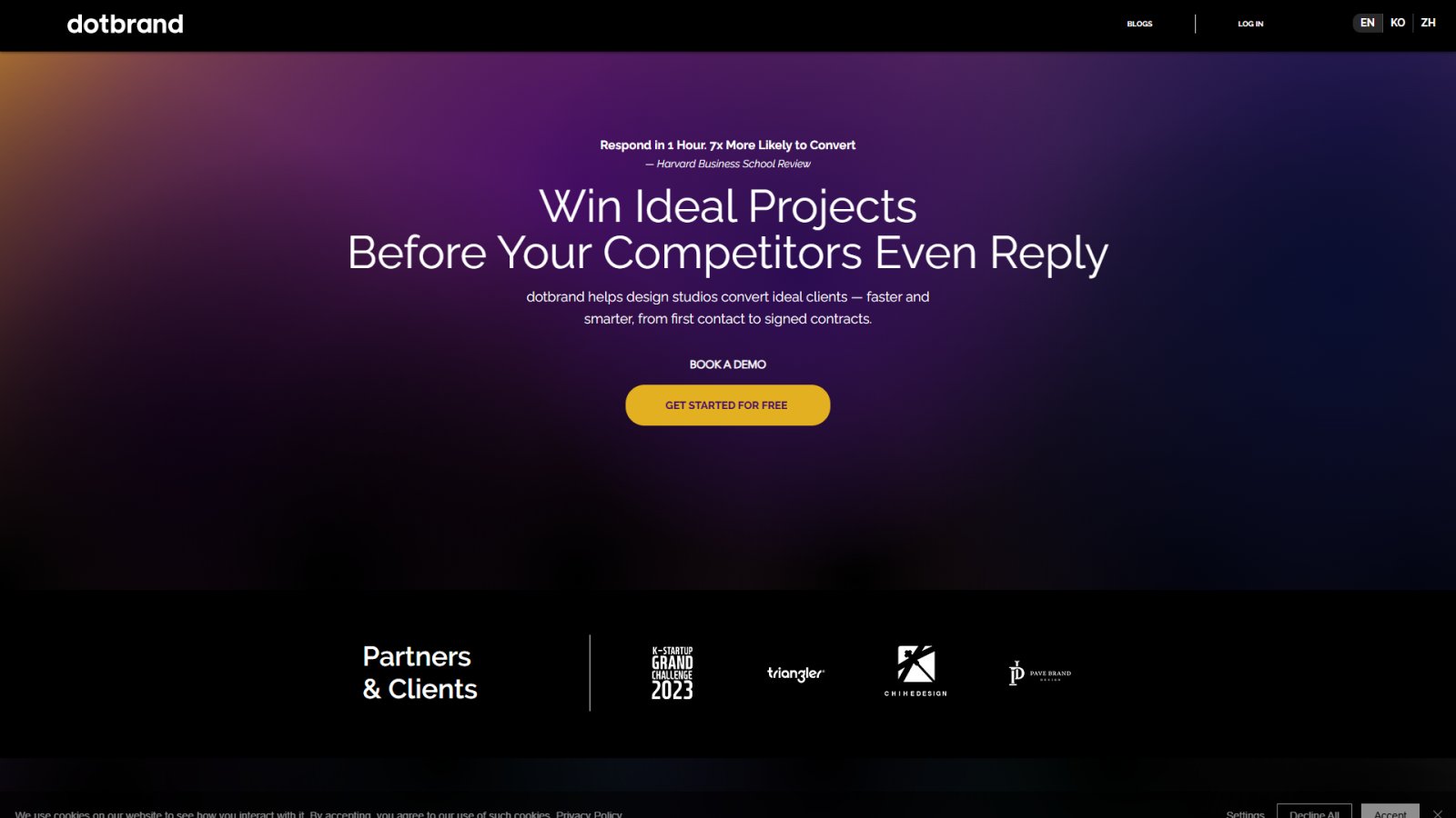 dotBRAND нейросеть Главная страница