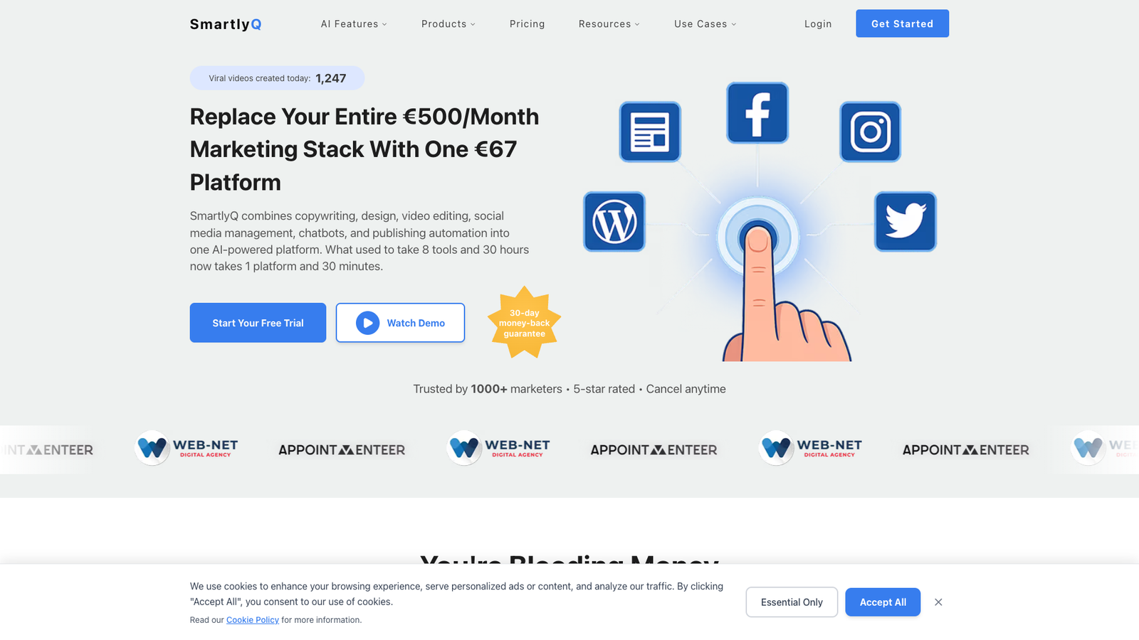 SmartlyQ — интерфейс нейросети SmartlyQ — интерфейс нейросети