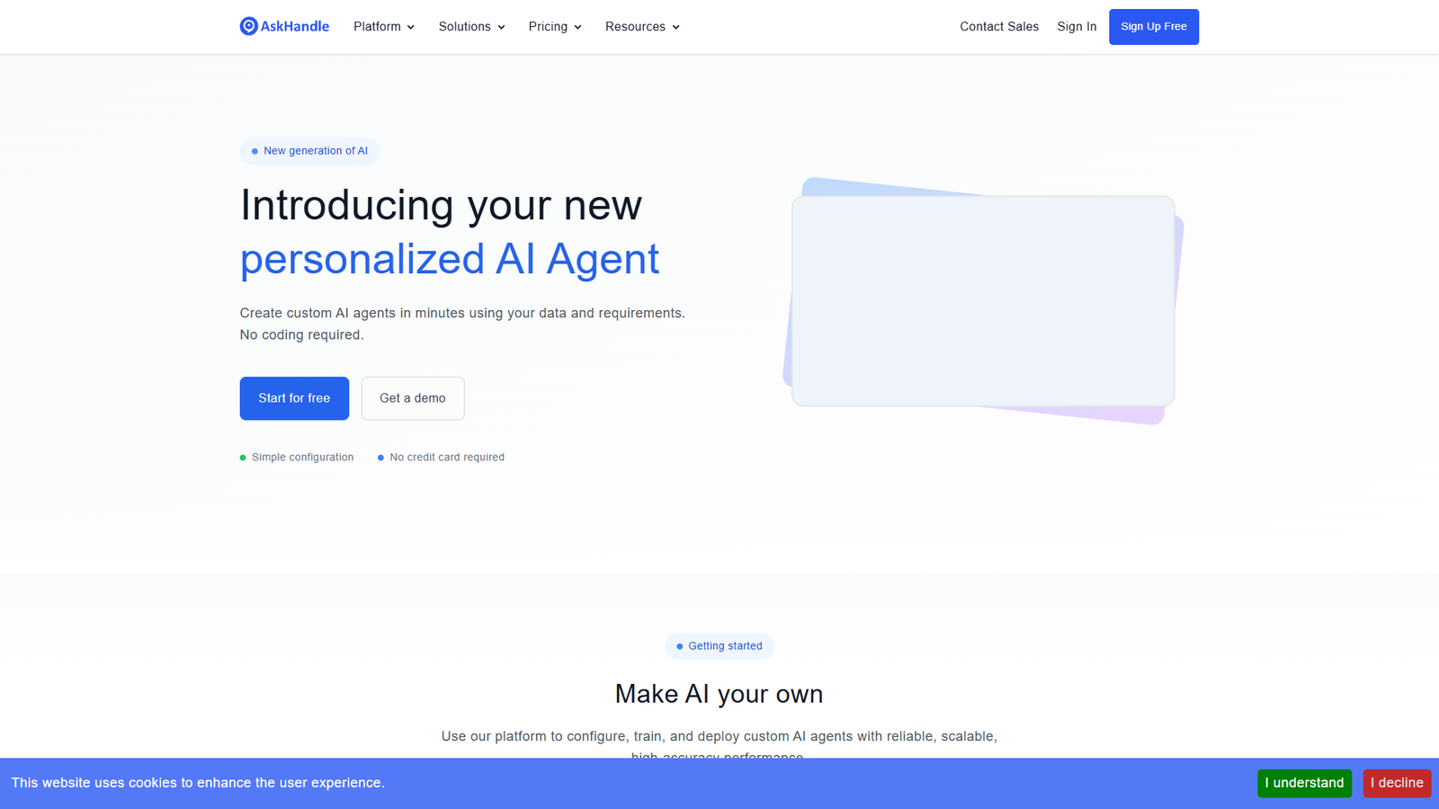 AskHandle — интерфейс нейросети AskHandle — интерфейс нейросети
