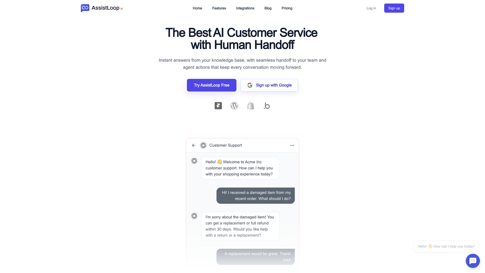AssistLoop.ai — интерфейс нейросети AssistLoop.ai — интерфейс нейросети