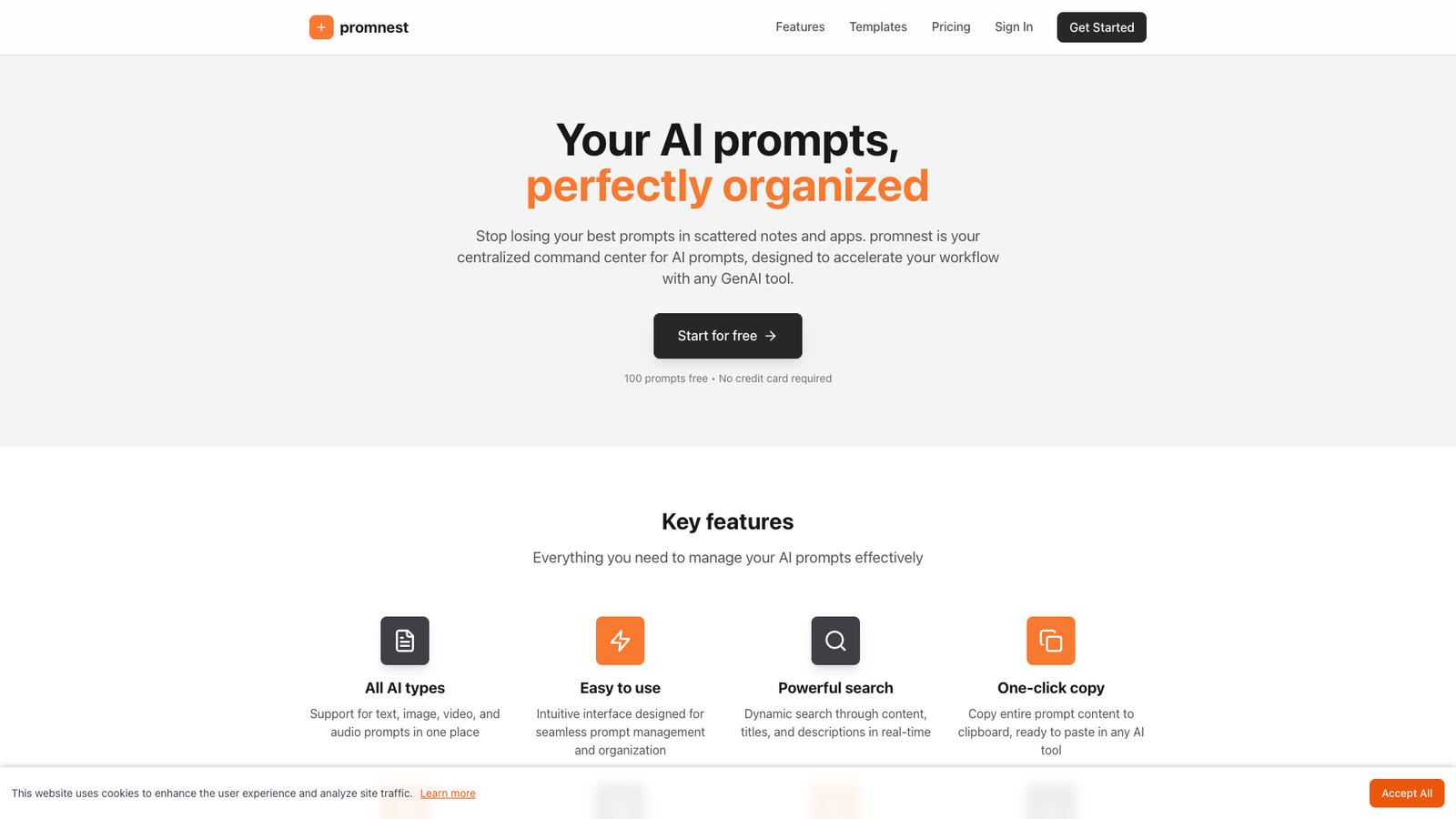PromNest — интерфейс нейросети PromNest — интерфейс нейросети