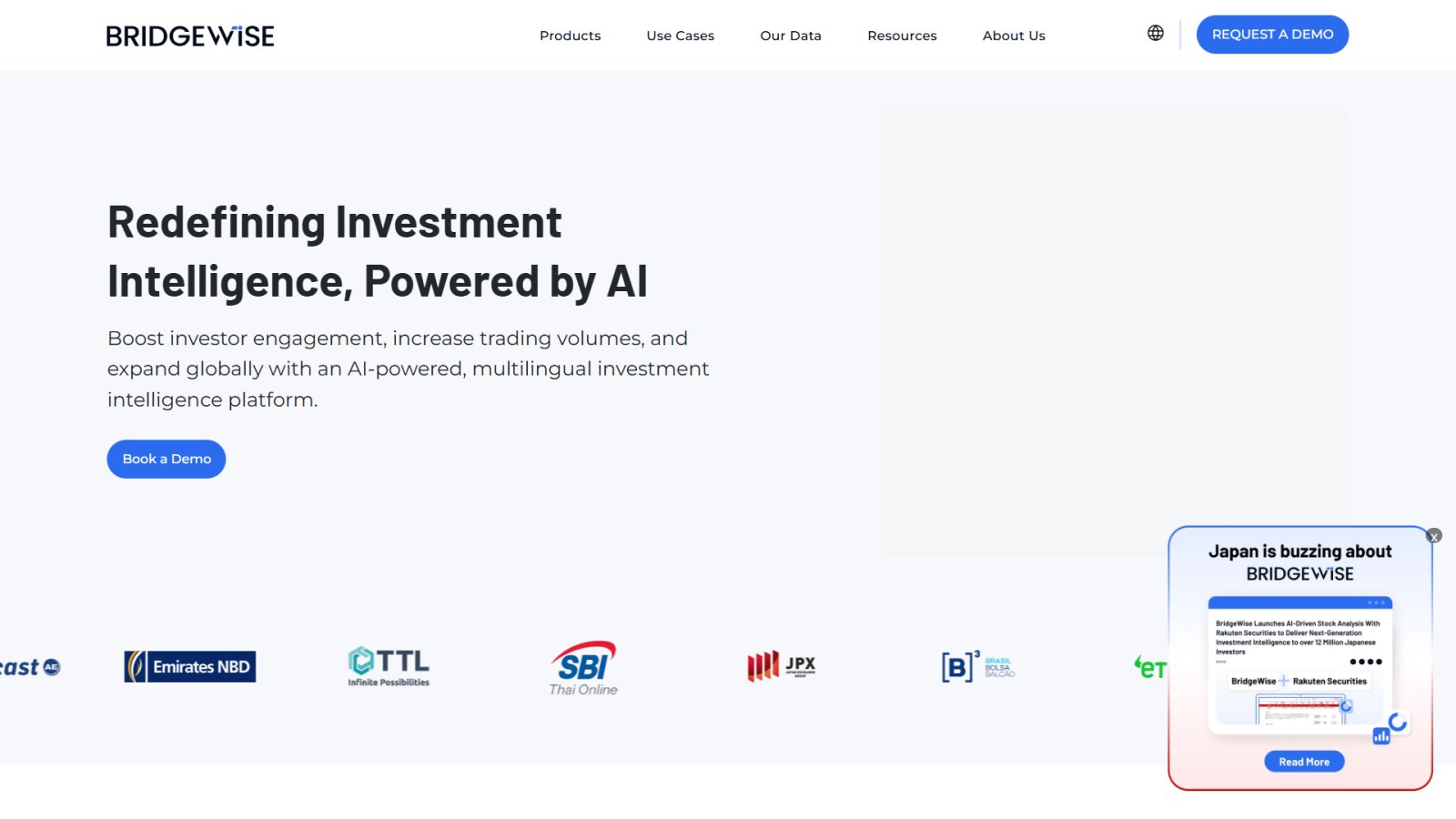 BridgeWise нейросеть Главная страница