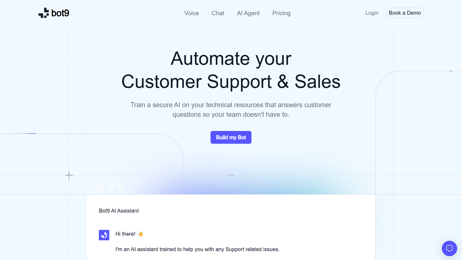 Bot9 — интерфейс нейросети Bot9 — интерфейс нейросети