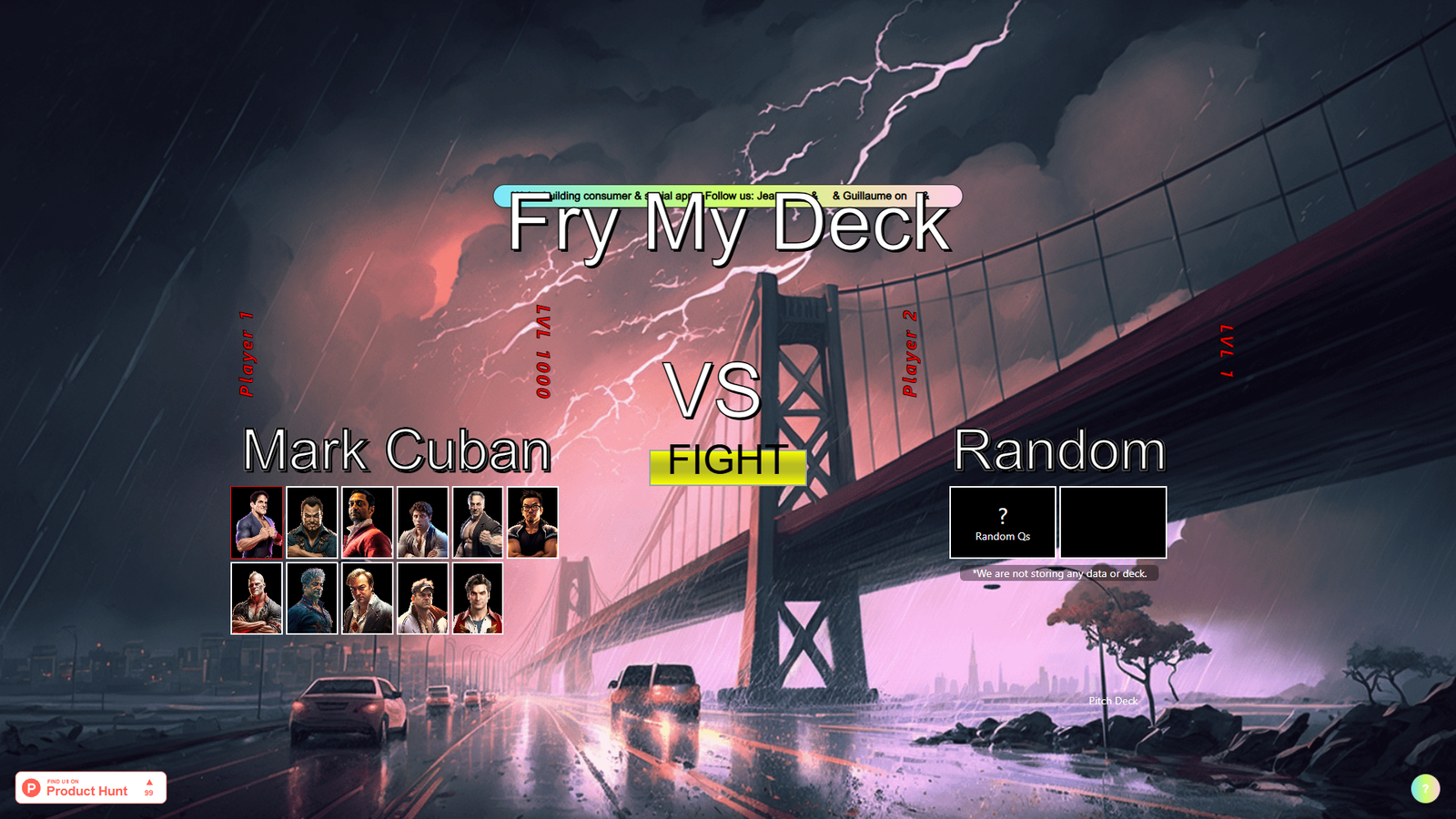 Fry My Deck — интерфейс нейросети Fry My Deck — интерфейс нейросети