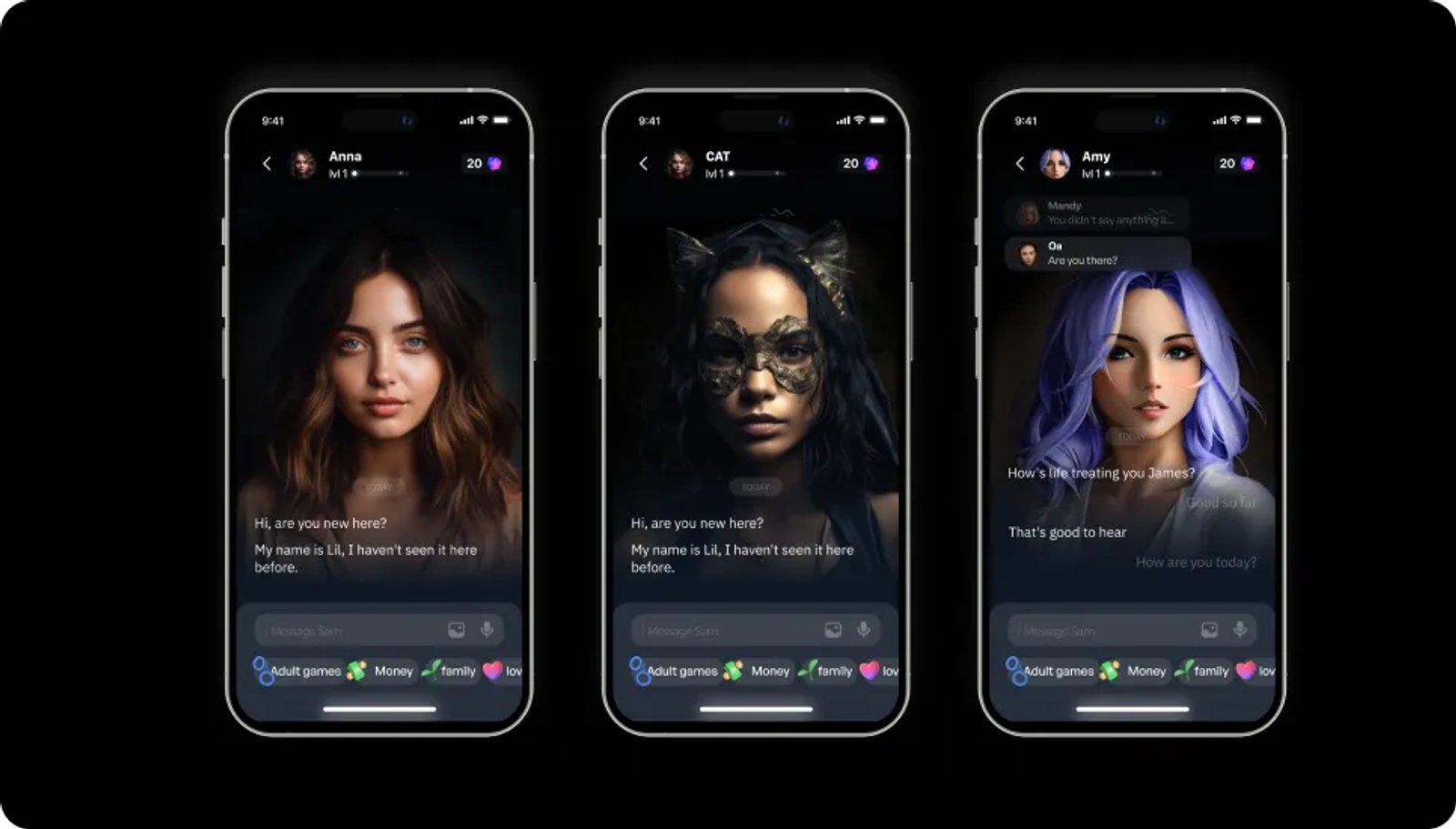 Eva AI Персонажи Eva AI Персонажи