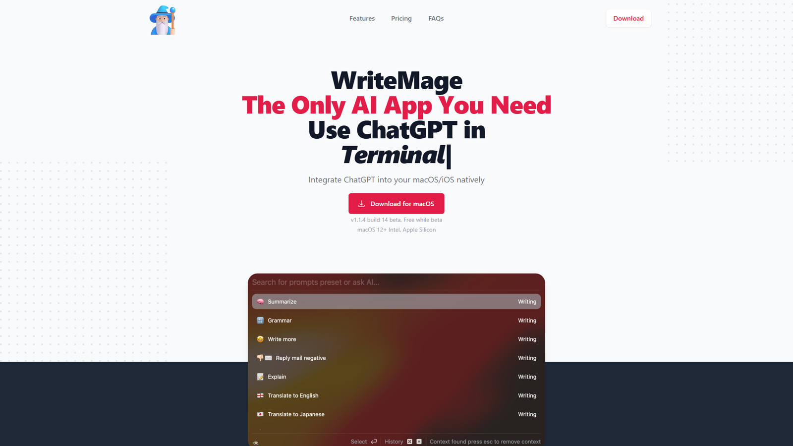 WriteMage — интерфейс нейросети WriteMage — интерфейс нейросети