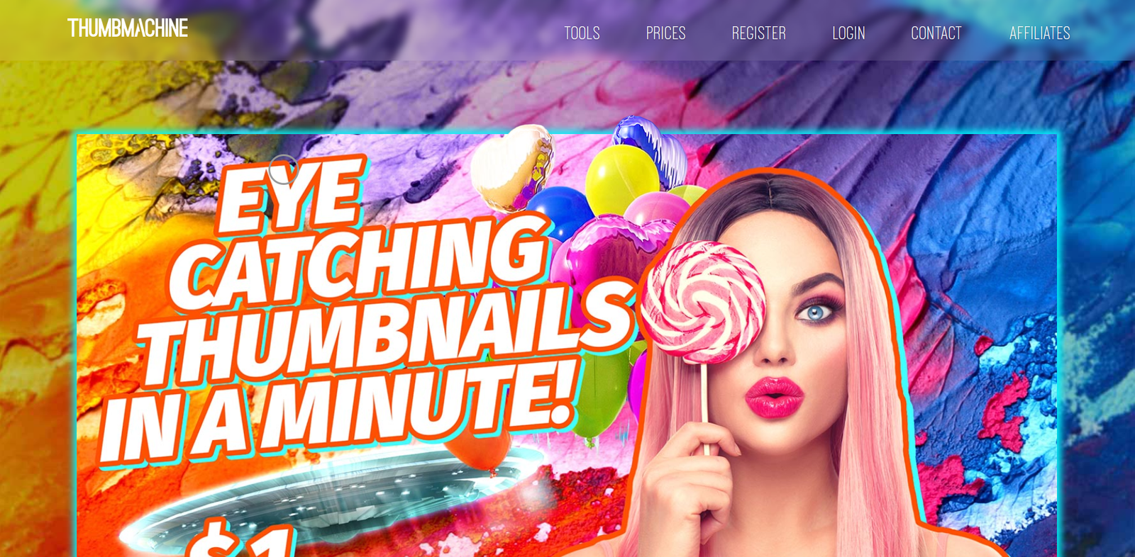 Thumbmachine нейросеть Главная страница