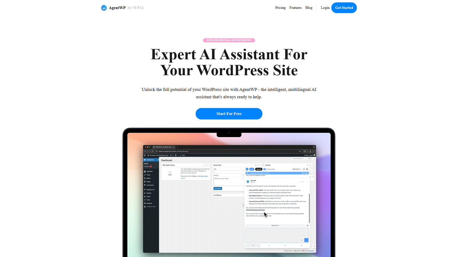 AgentWP — интерфейс нейросети AgentWP — интерфейс нейросети