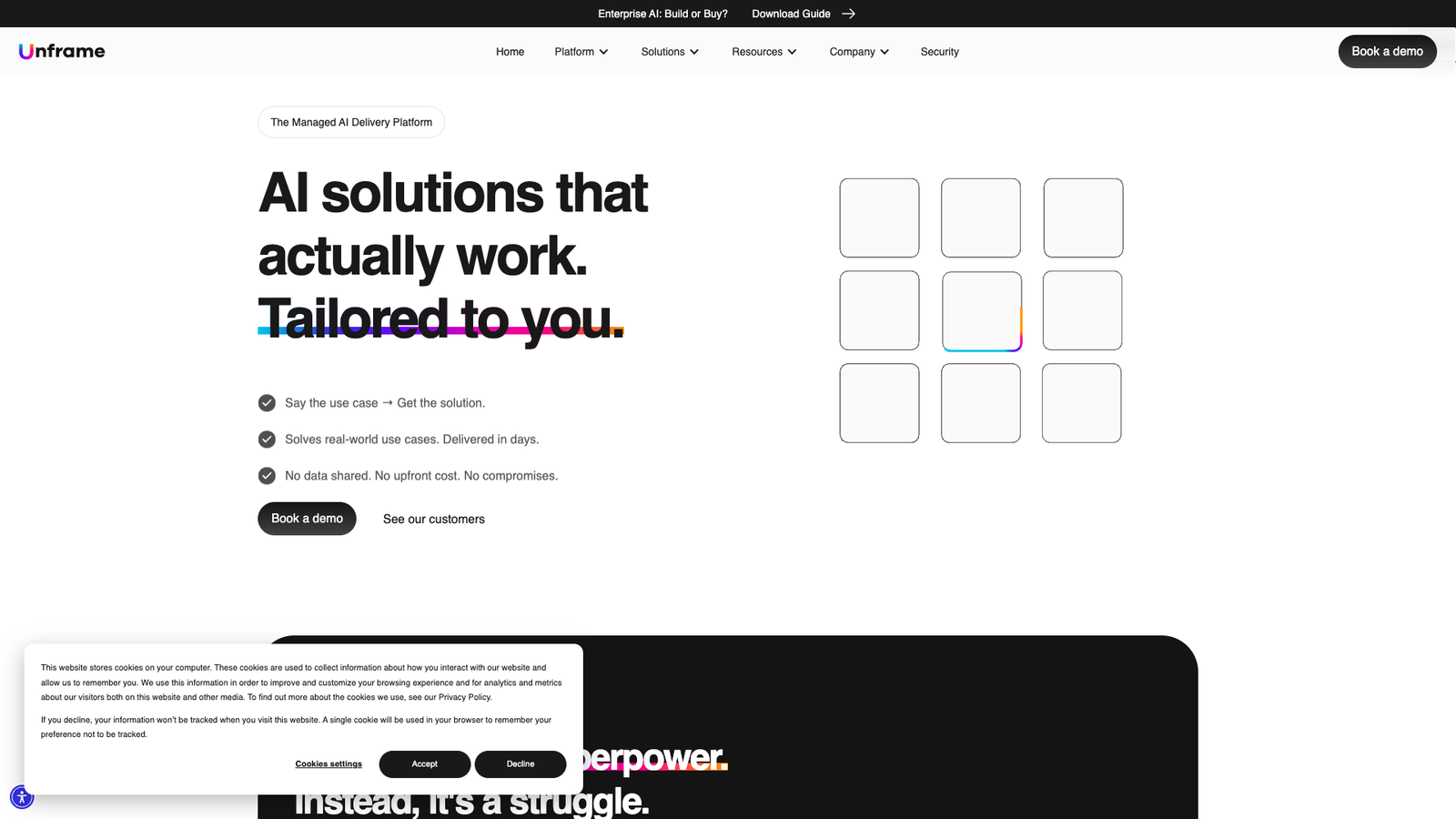 Unframe AI — интерфейс нейросети Unframe AI — интерфейс нейросети
