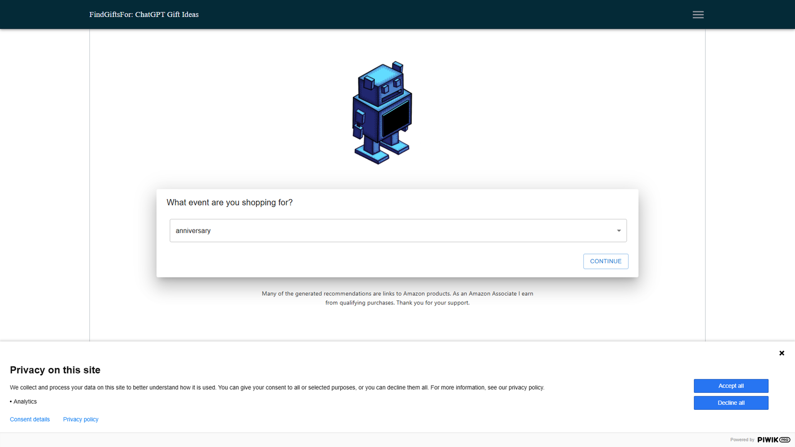FindGiftsFor — ChatGPT Gift Search — интерфейс нейросети FindGiftsFor — ChatGPT Gift Search — интерфейс нейросети