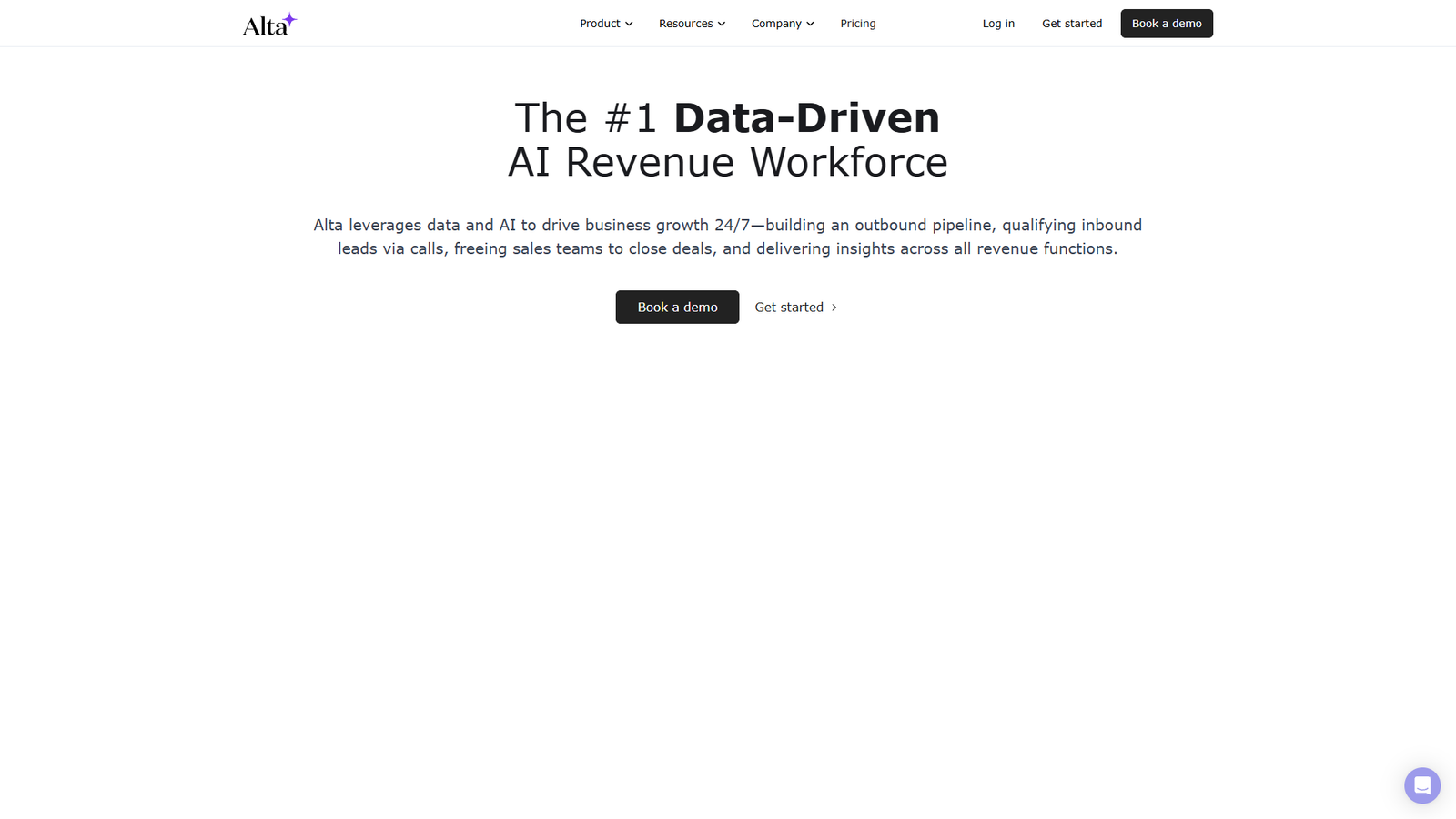 Alta AI Revenue Workforce — интерфейс нейросети Alta AI Revenue Workforce — интерфейс нейросети
