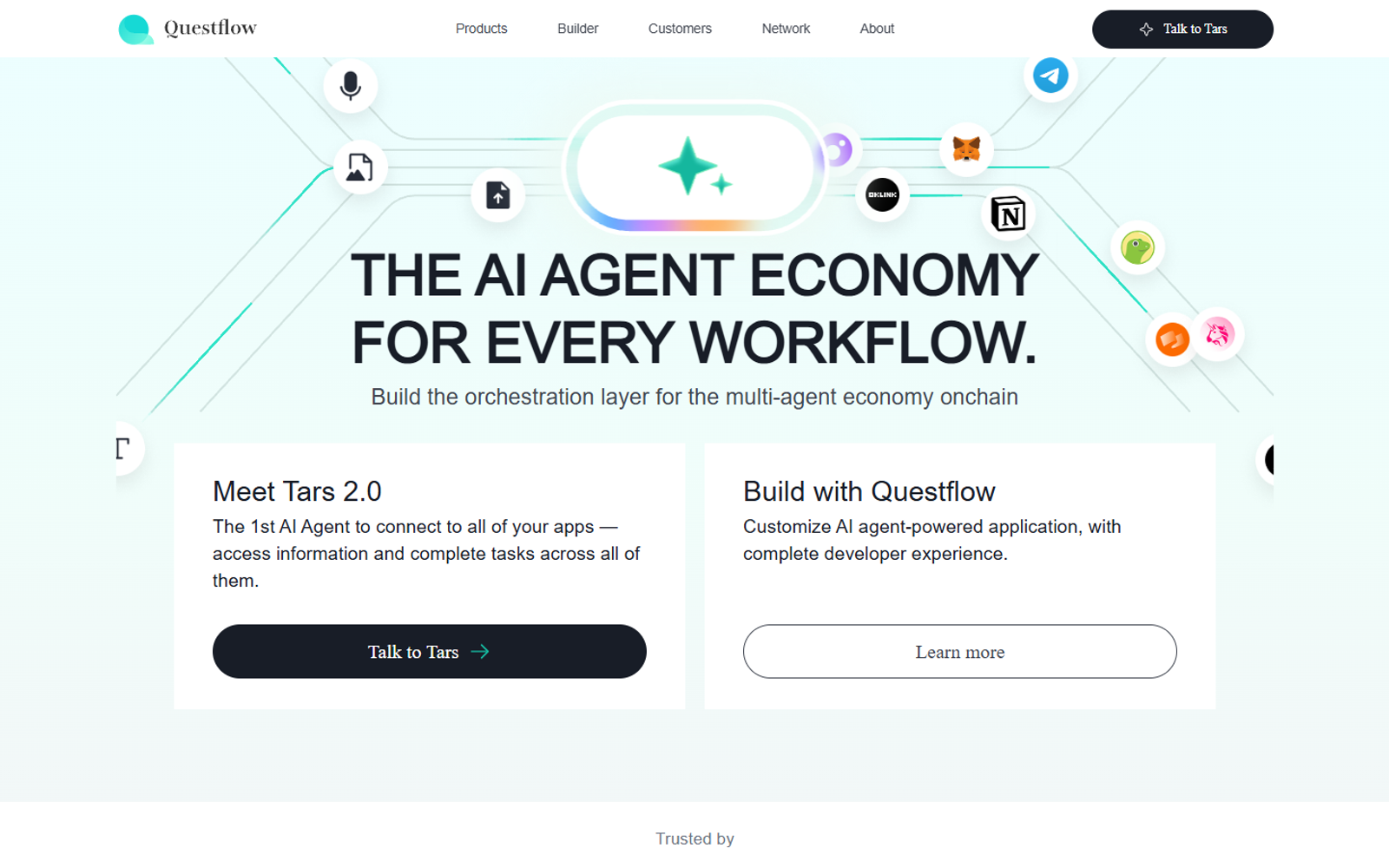 Questflow — интерфейс нейросети Questflow — интерфейс нейросети