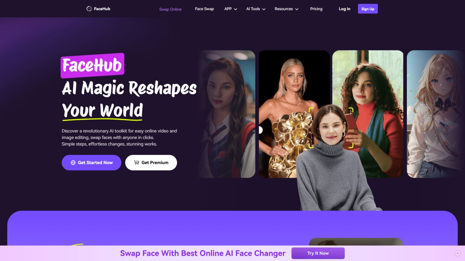 FaceMod нейросеть Главная страница