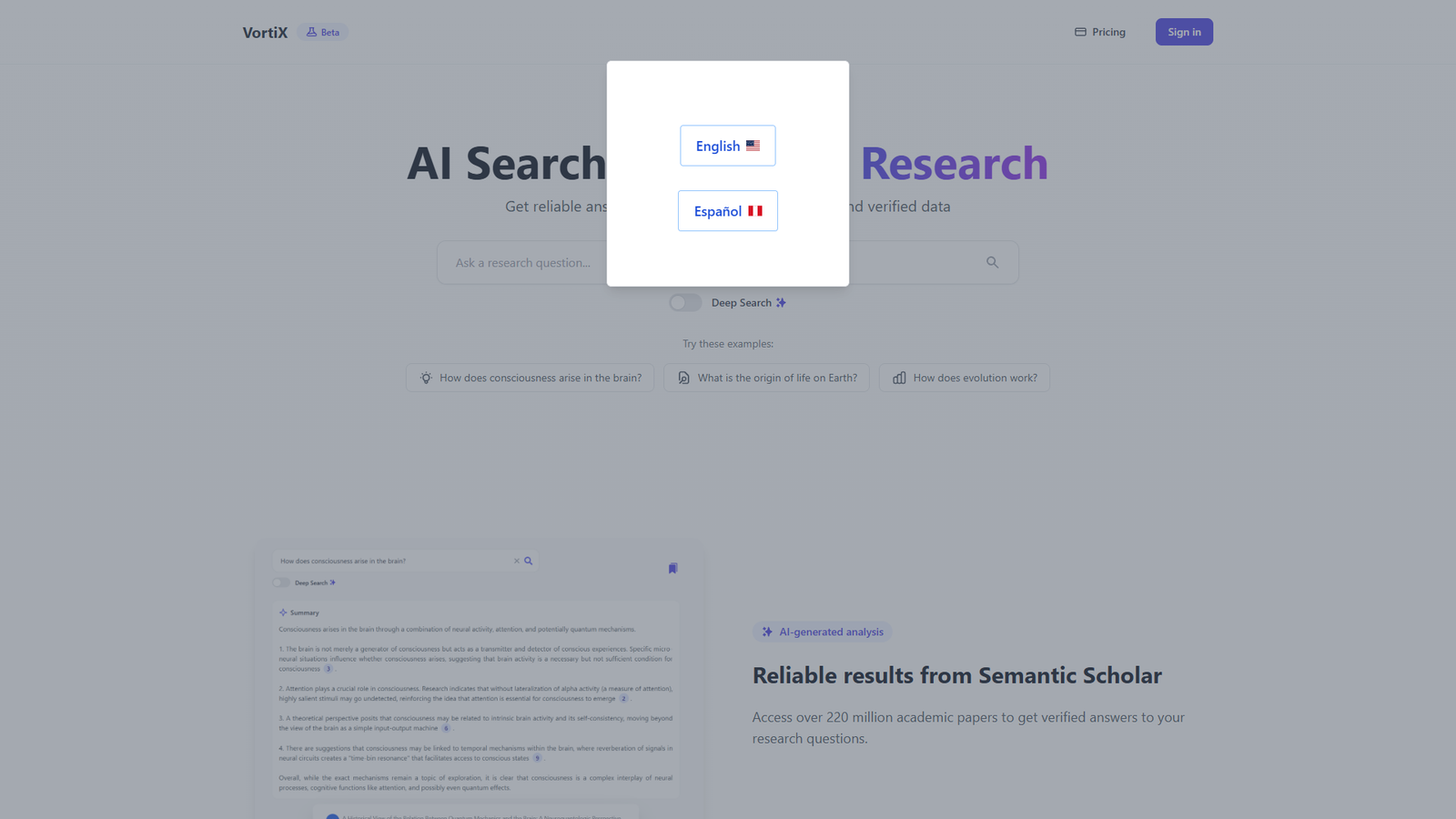 VortiX — интерфейс нейросети VortiX — интерфейс нейросети