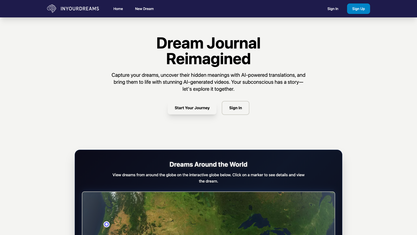 InYourDreams — интерфейс нейросети InYourDreams — интерфейс нейросети