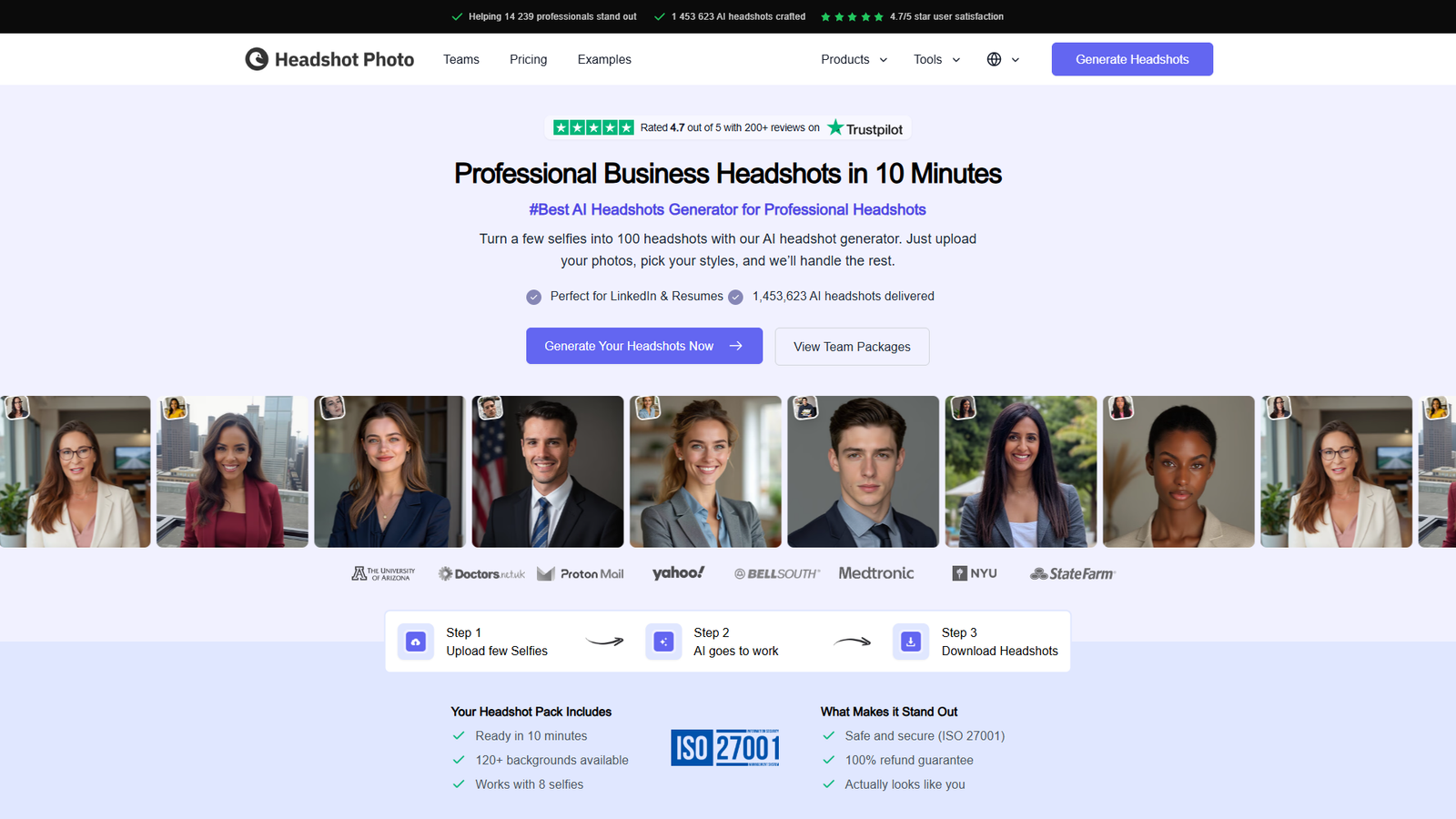 HeadshotPhoto AI — интерфейс нейросети HeadshotPhoto AI — интерфейс нейросети