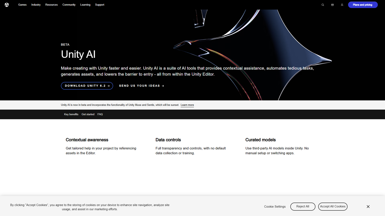 Unity AI — интерфейс нейросети Unity AI — интерфейс нейросети