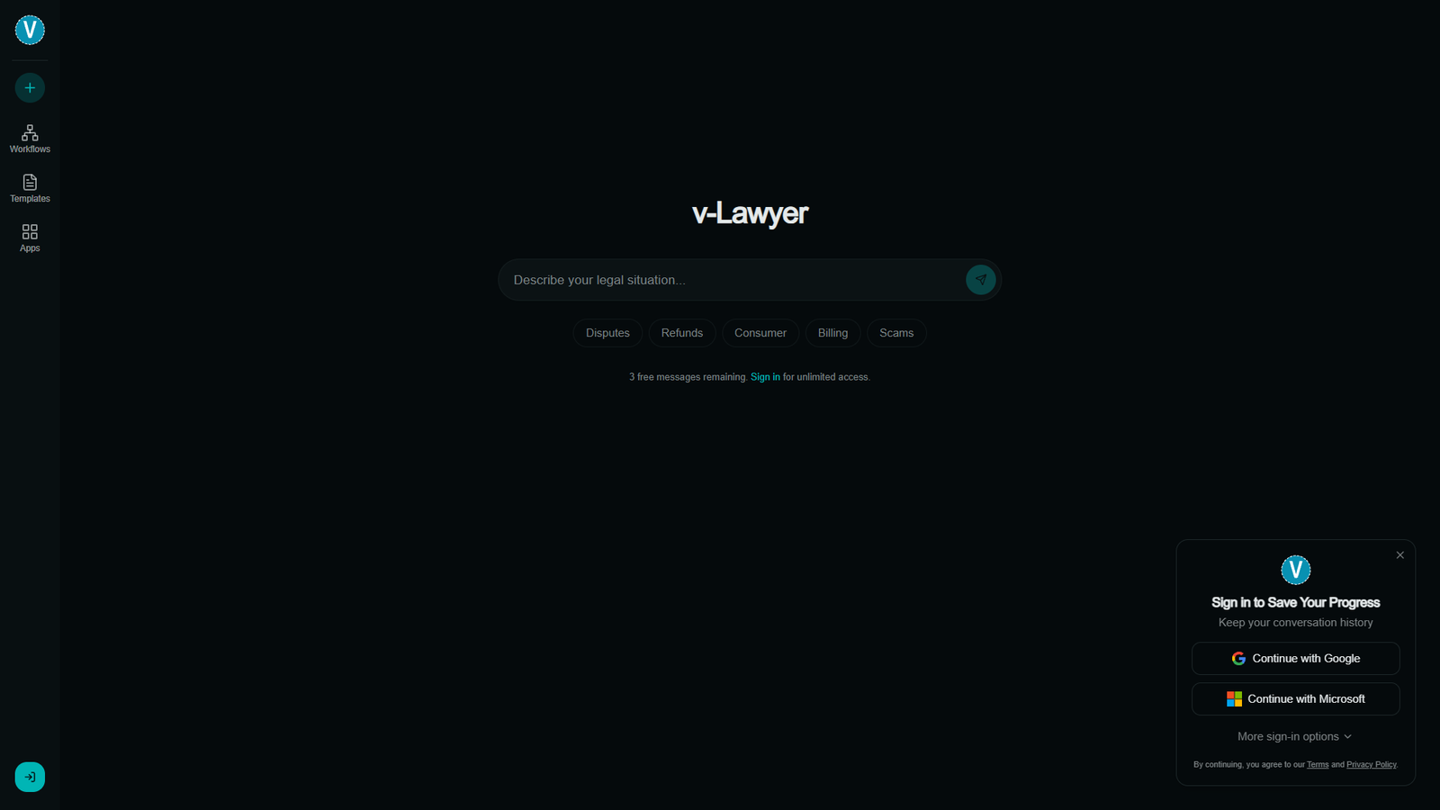 v-Lawyer — интерфейс нейросети v-Lawyer — интерфейс нейросети