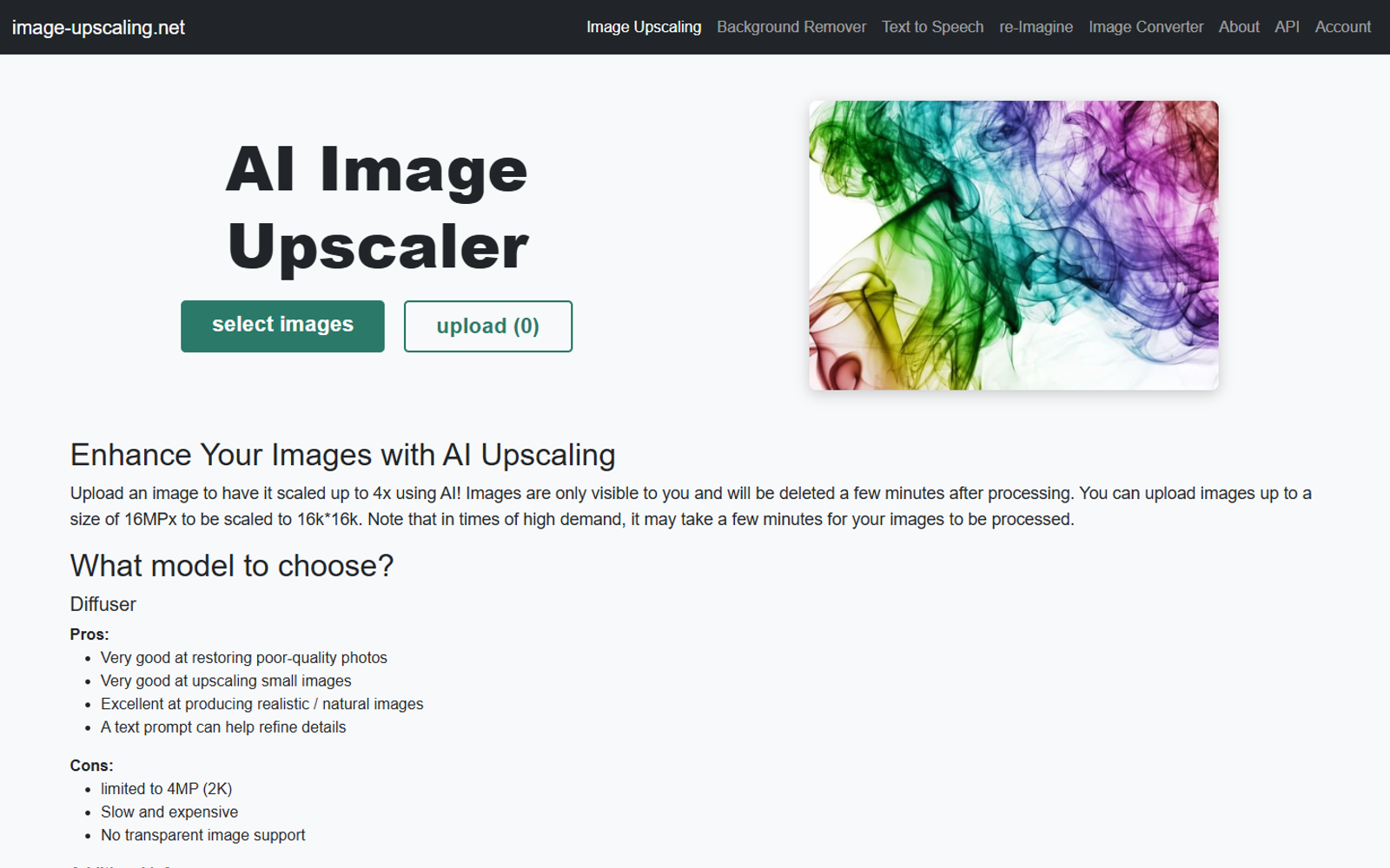 image-upscaling.net AI Image Upscaler — интерфейс нейросети image-upscaling.net AI Image Upscaler — интерфейс нейросети