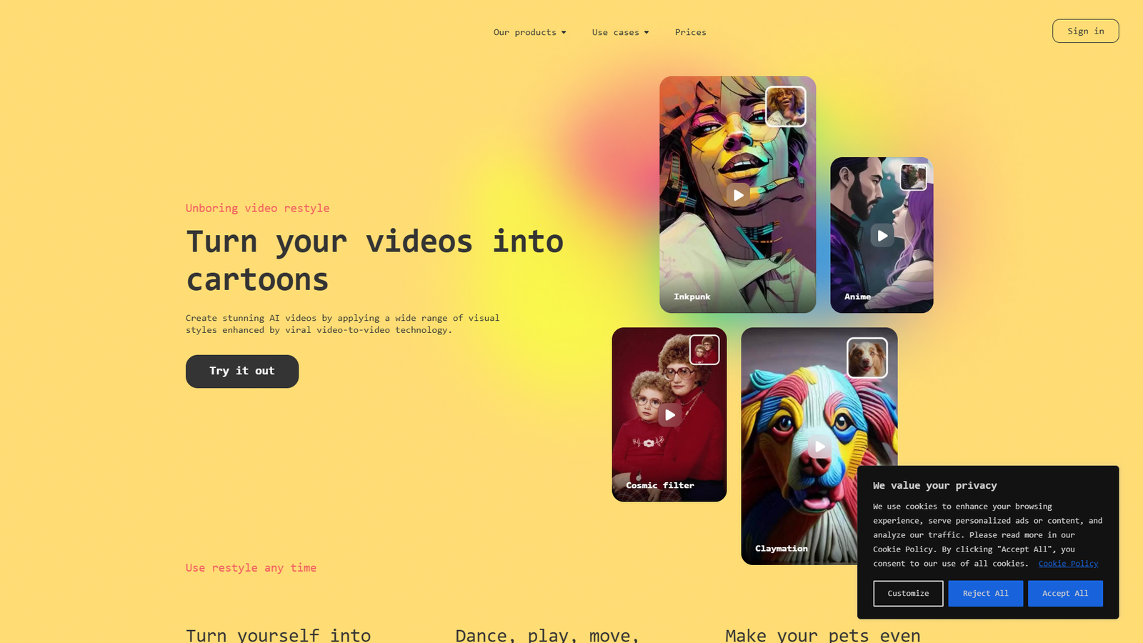 Unboring — интерфейс нейросети Unboring — интерфейс нейросети