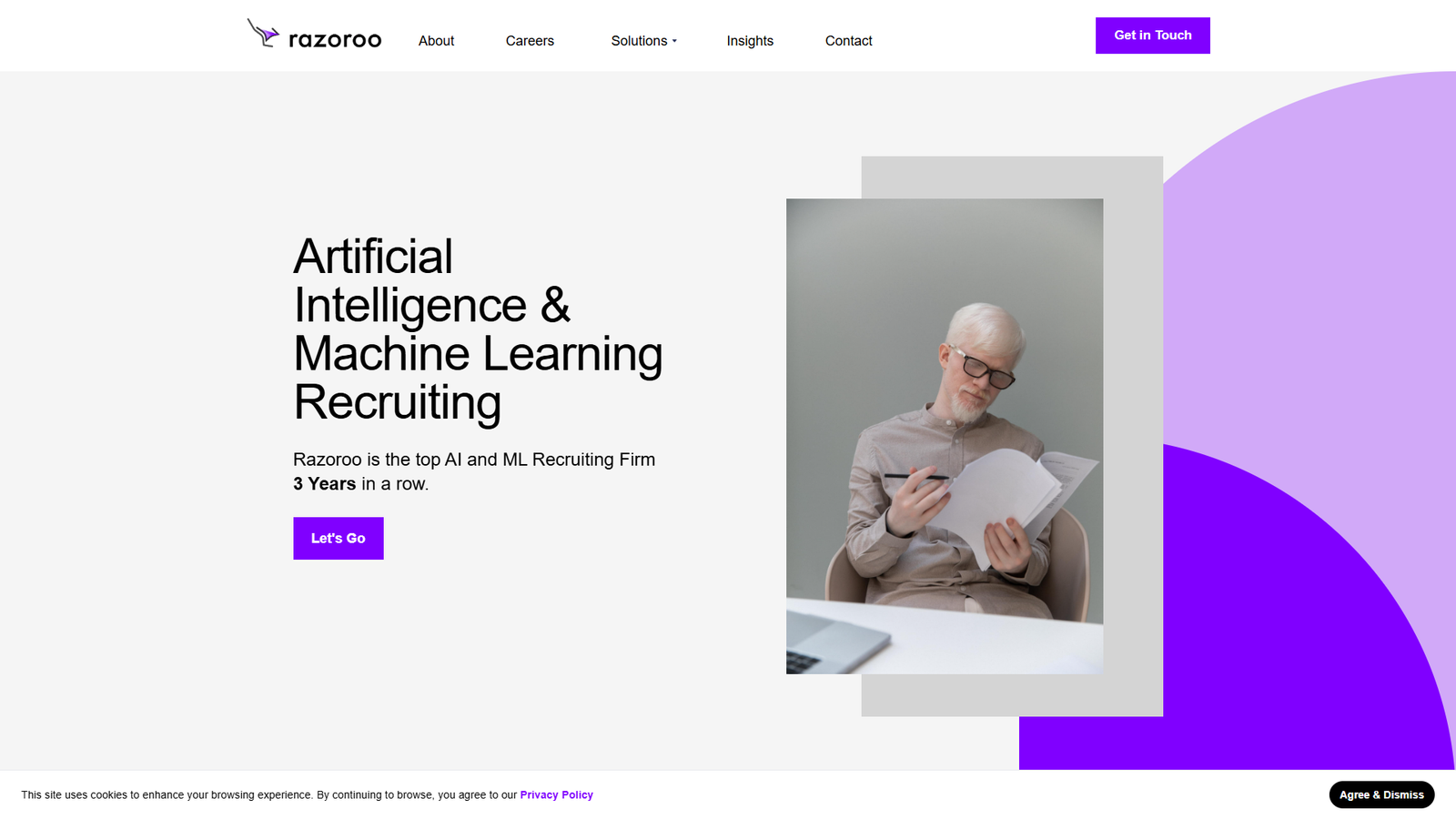 Razoroo AI & ML Recruiting — интерфейс нейросети Razoroo AI & ML Recruiting — интерфейс нейросети
