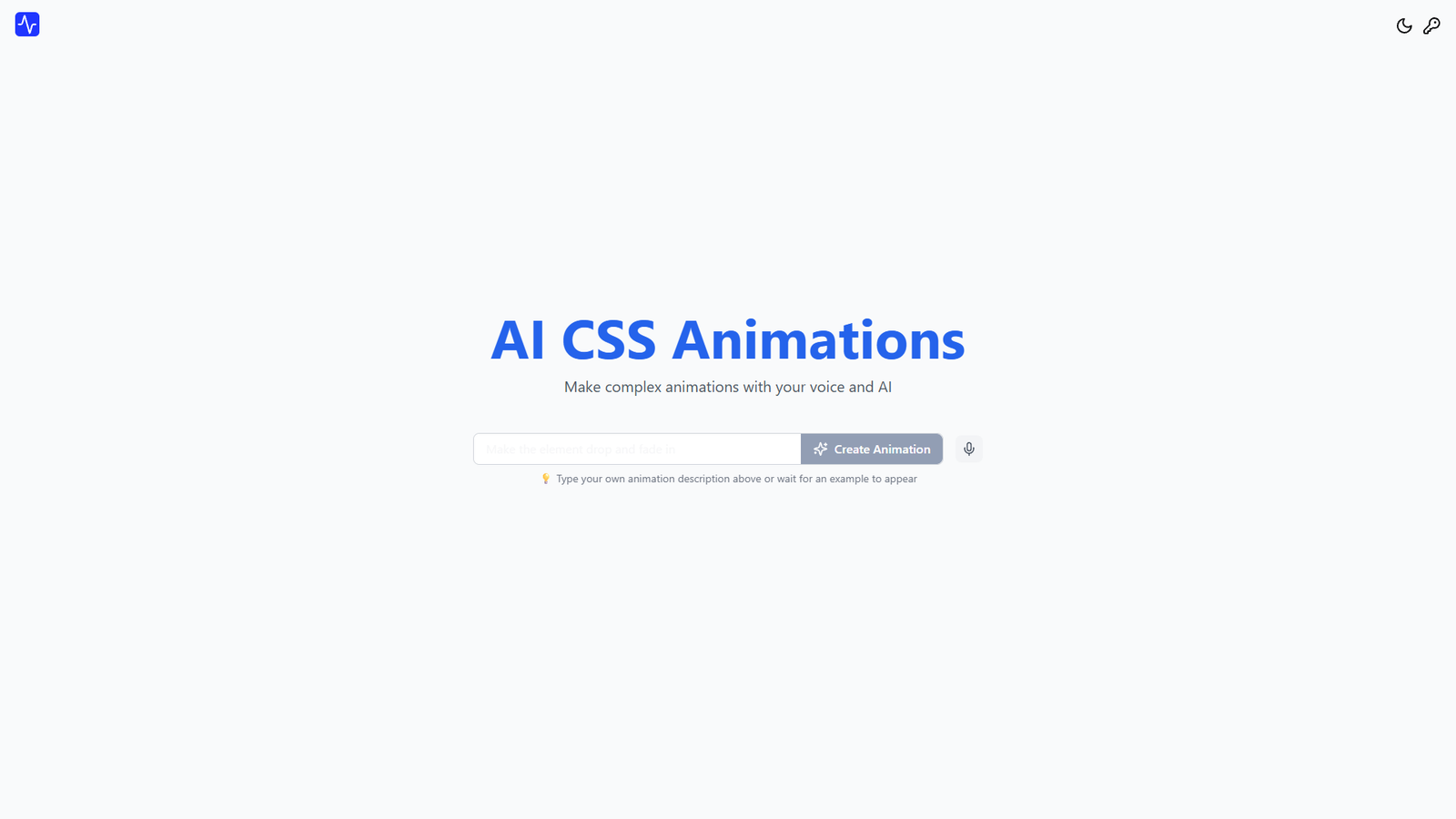 AI CSS Animations — интерфейс нейросети AI CSS Animations — интерфейс нейросети