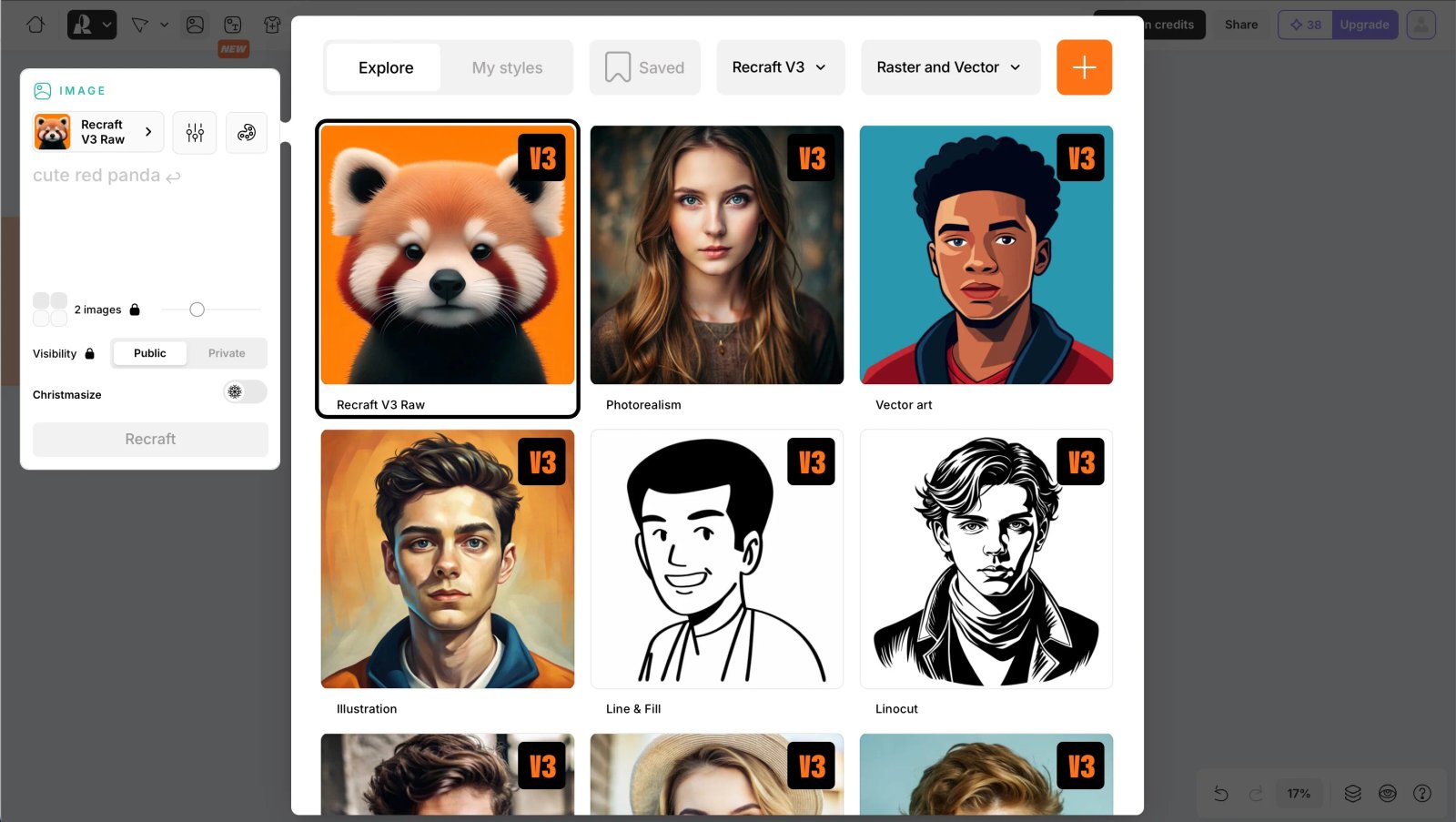 Recraft V3 Styles Recraft V3 Styles
