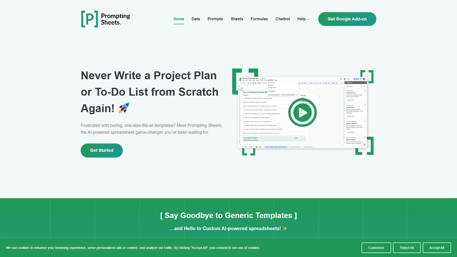 Prompting Sheets — интерфейс нейросети Prompting Sheets — интерфейс нейросети