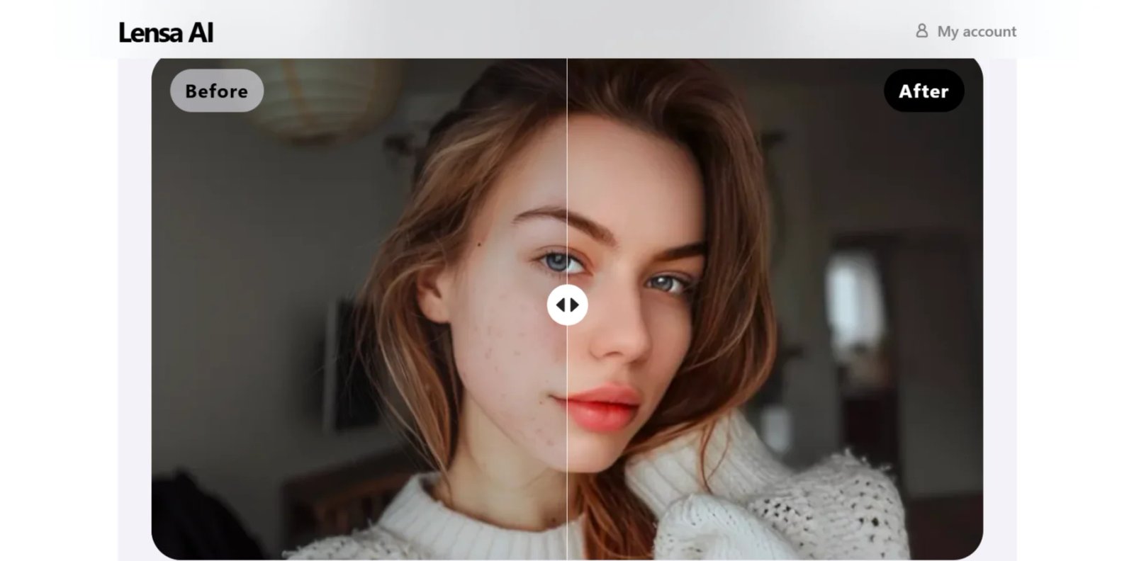 Обработка через приложение Линза АИ Обработка через приложение Линза АИ