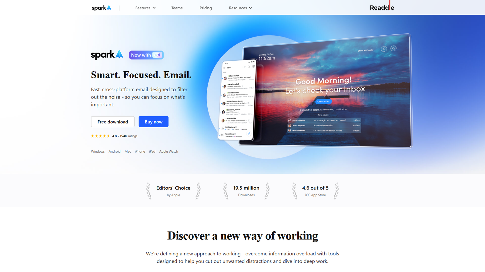 Spark Mail — интерфейс нейросети Spark Mail — интерфейс нейросети