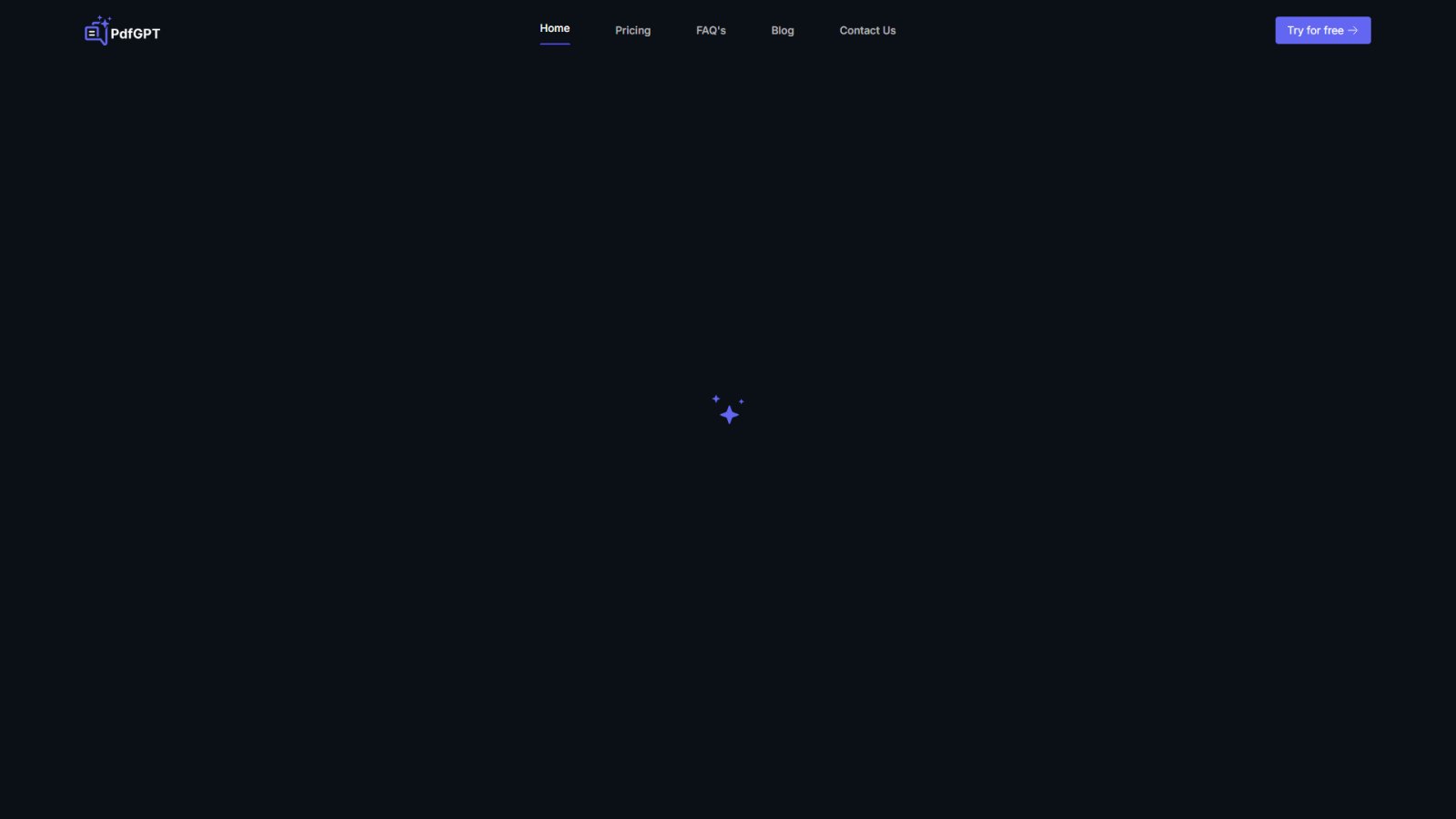 PDFGPT нейросеть Главная страница