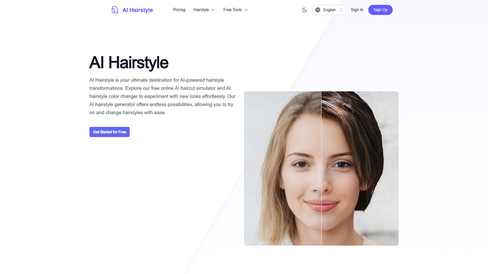 AI Hairstyle — интерфейс нейросети AI Hairstyle — интерфейс нейросети