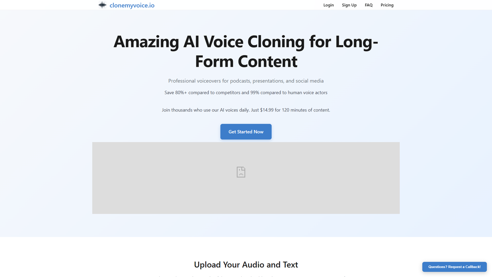 clonemyvoice.io — интерфейс нейросети clonemyvoice.io — интерфейс нейросети