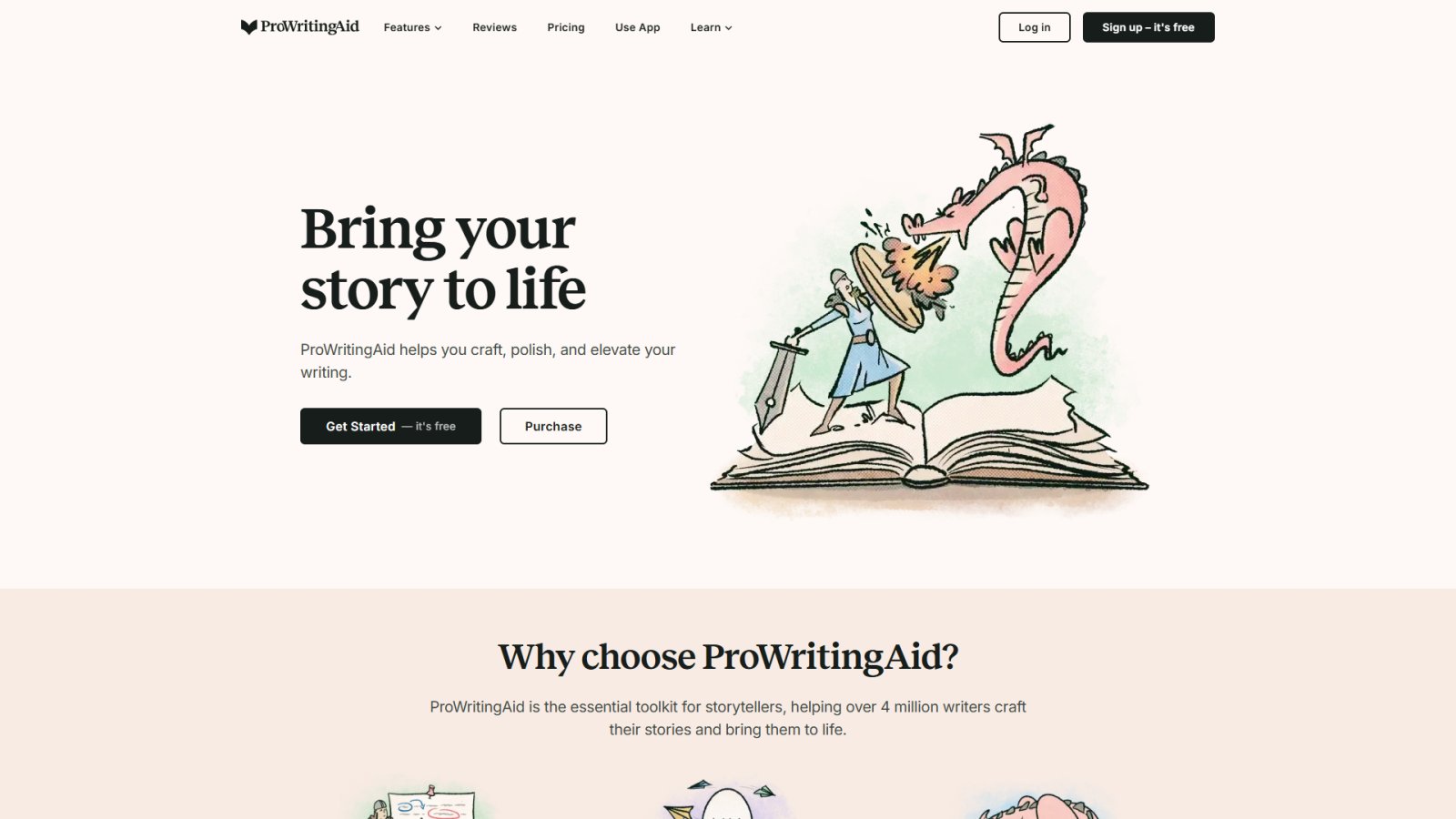 ProWritingAid нейросеть Главная страница