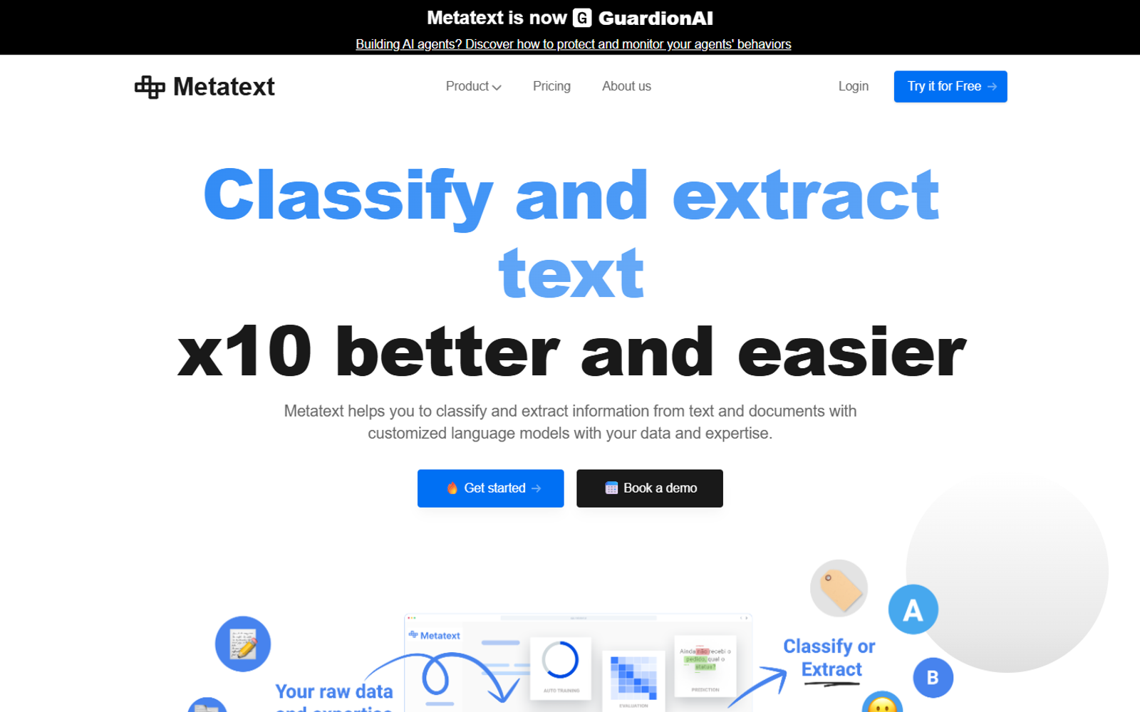 Metatext — интерфейс нейросети Metatext — интерфейс нейросети