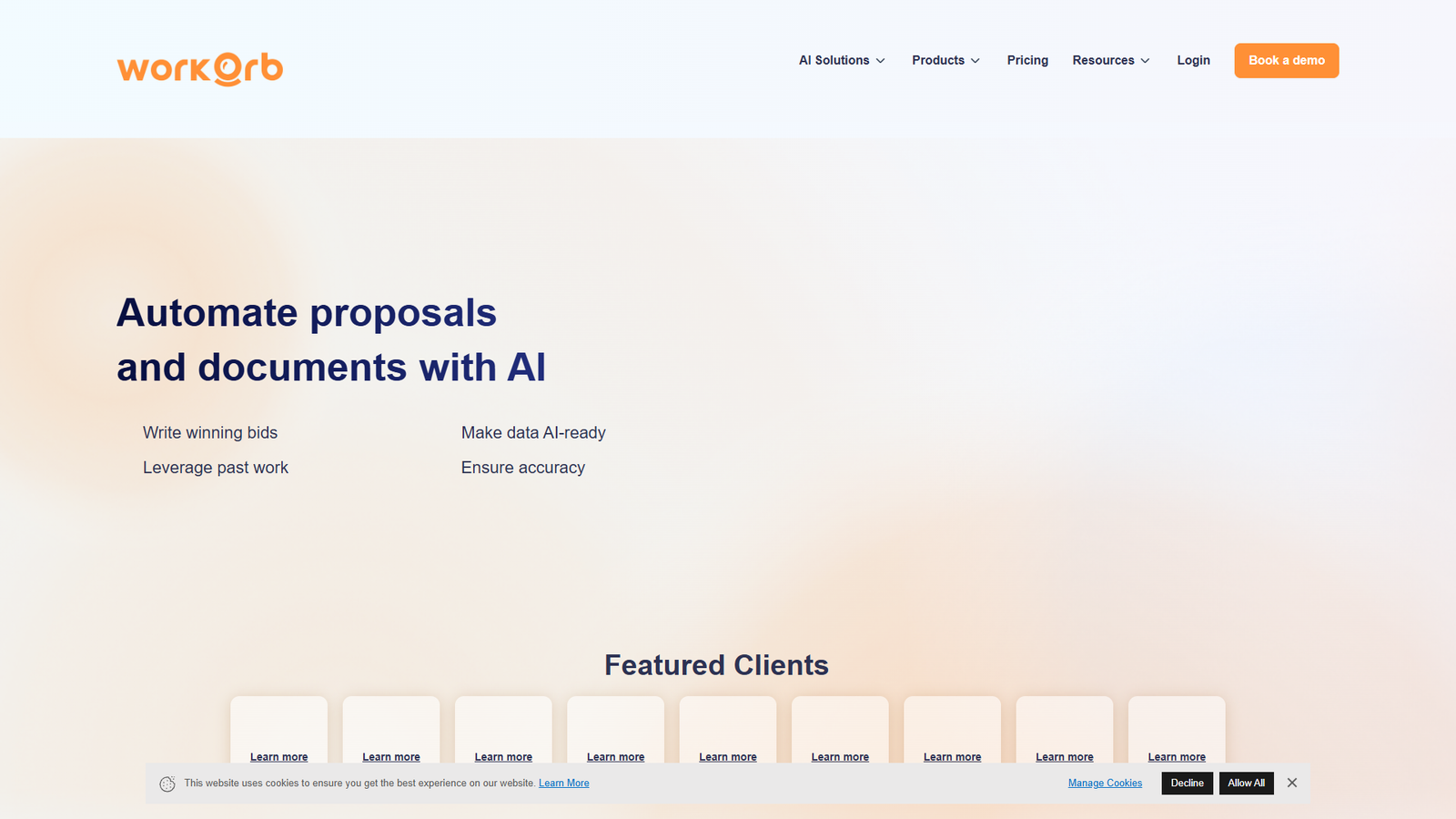 Workorb AI — интерфейс нейросети Workorb AI — интерфейс нейросети