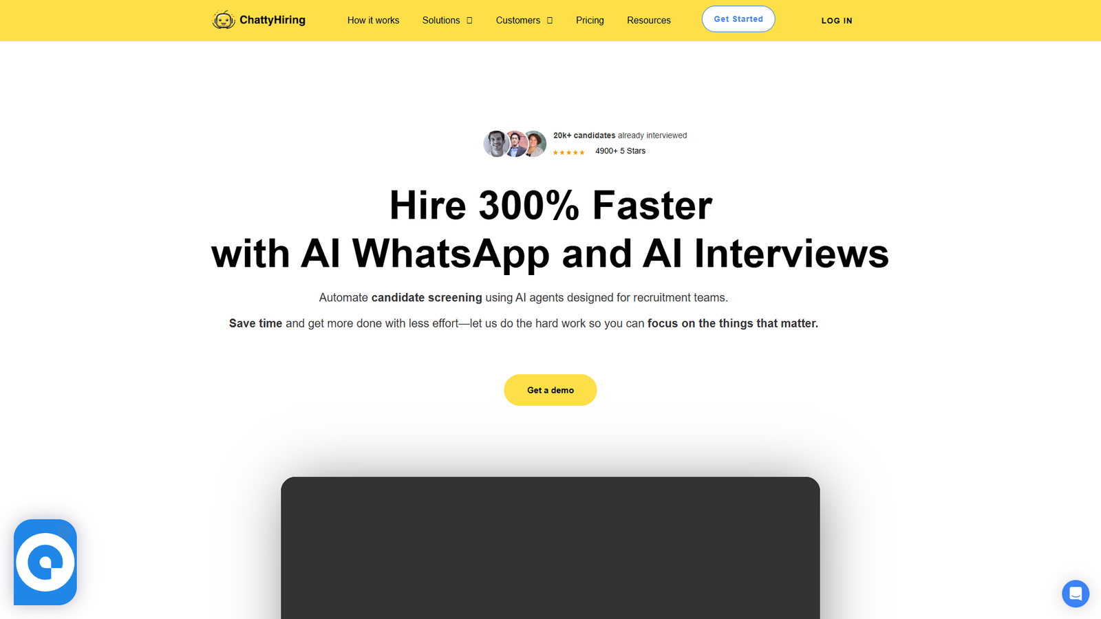 ChattyHiring — интерфейс нейросети ChattyHiring — интерфейс нейросети