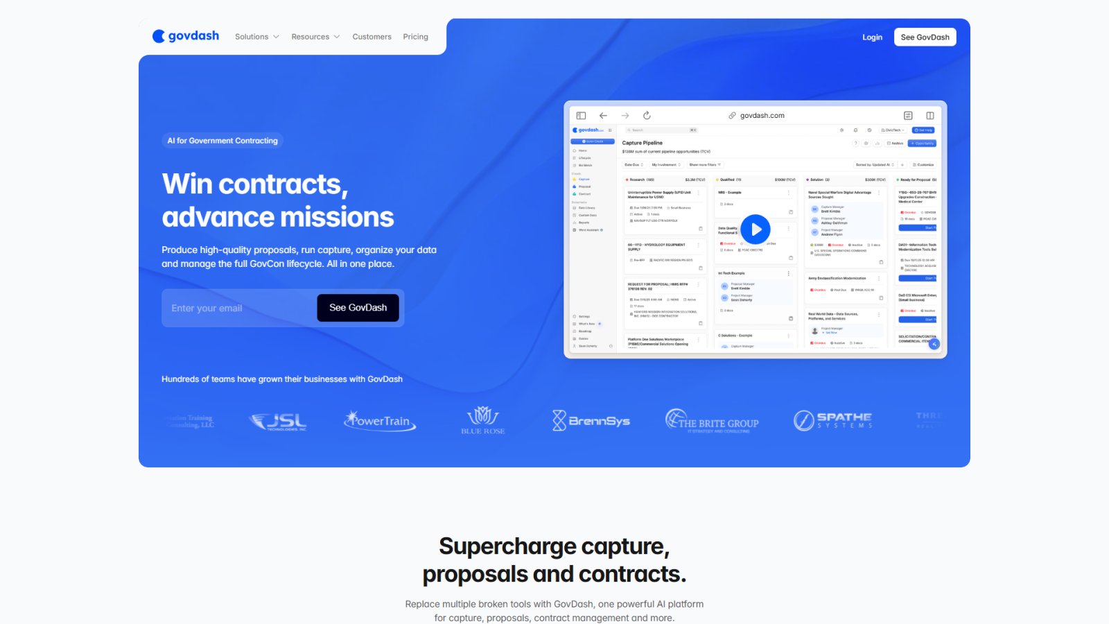 GovDash нейросеть Главная страница